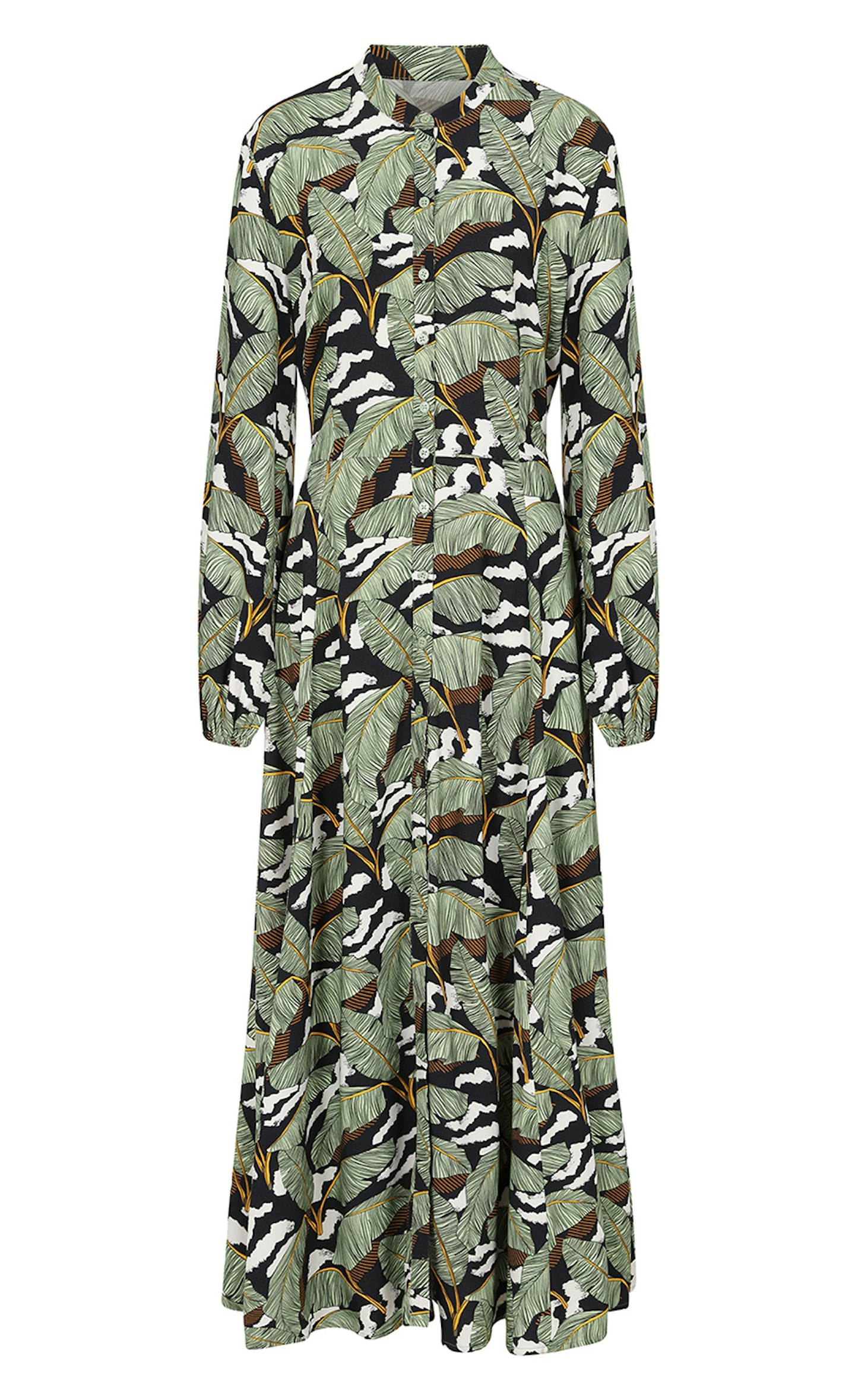 Banana Leaf Print Maxi Dress, £115