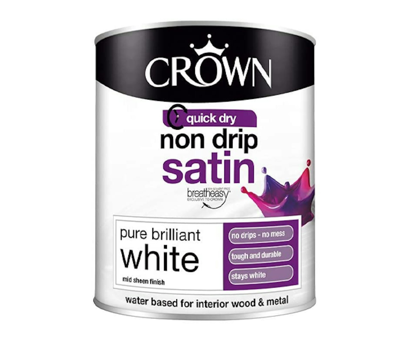 Crown Retail Non Drip Satin Paint