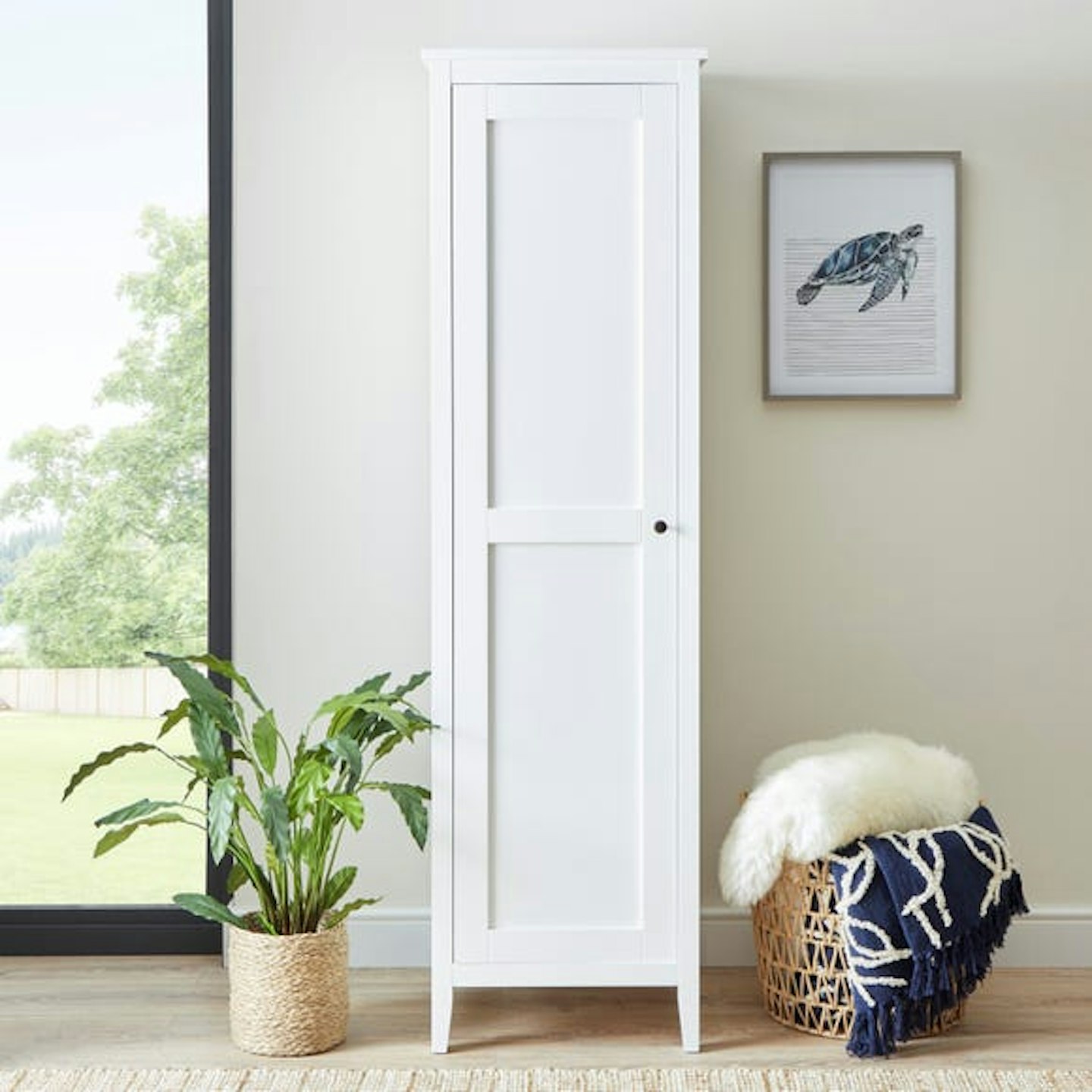 Dunelm, Lynton White Single Wardrobe, £169