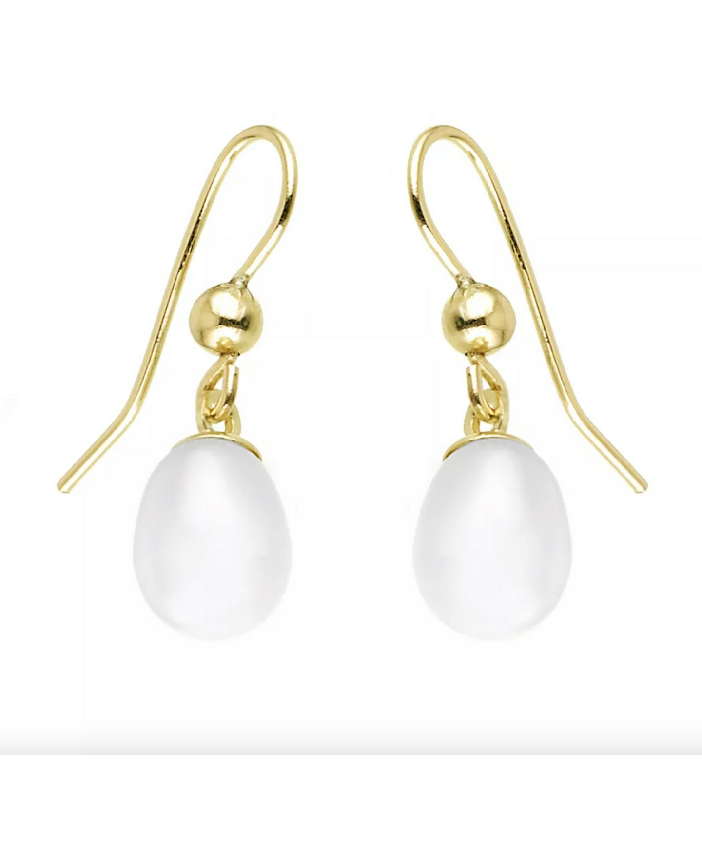 9ct Gold Cultured Freshwater Pearl Drop Earrings