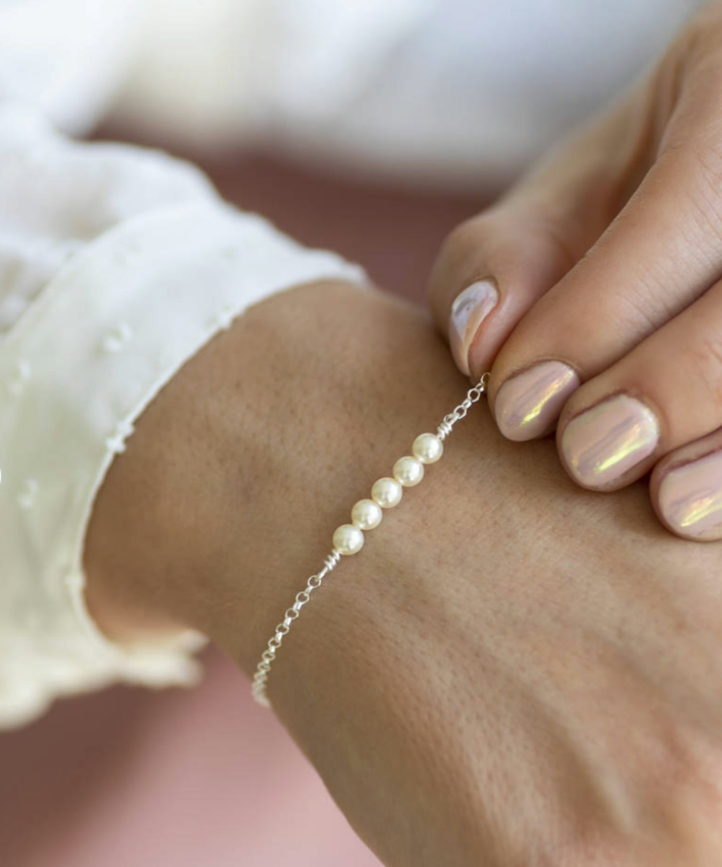 Delicate Swarovski Pearl Bracelet