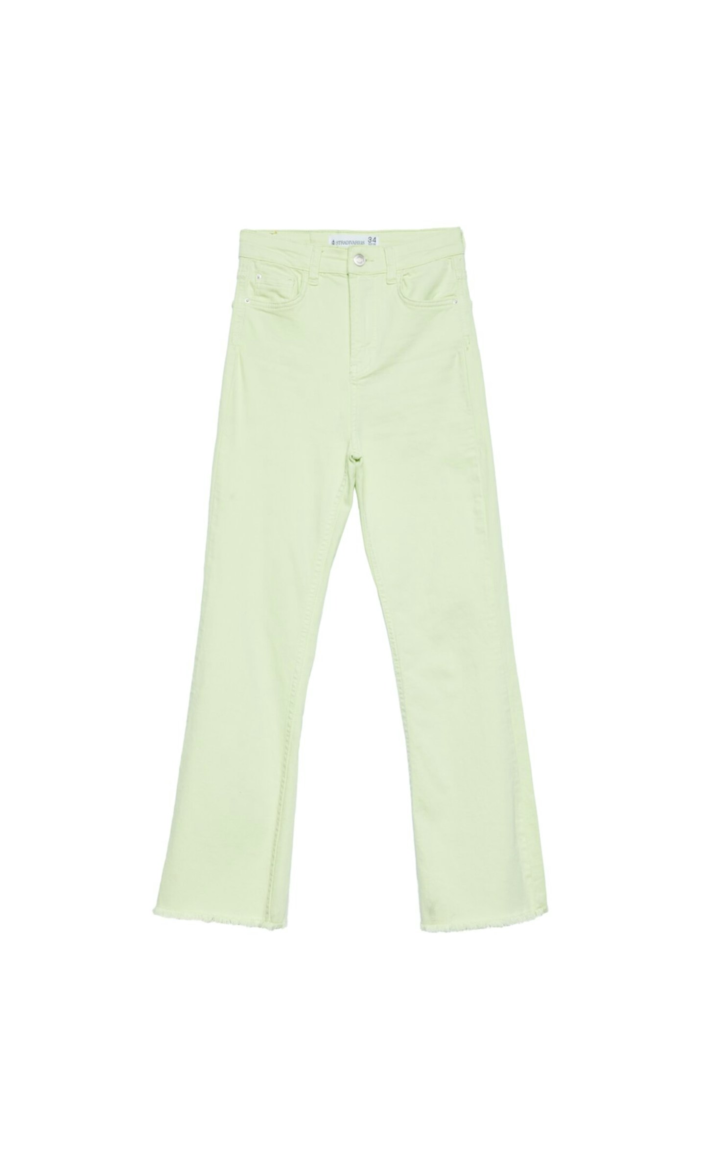 Twill Cropped Flare Trousers, £25.99