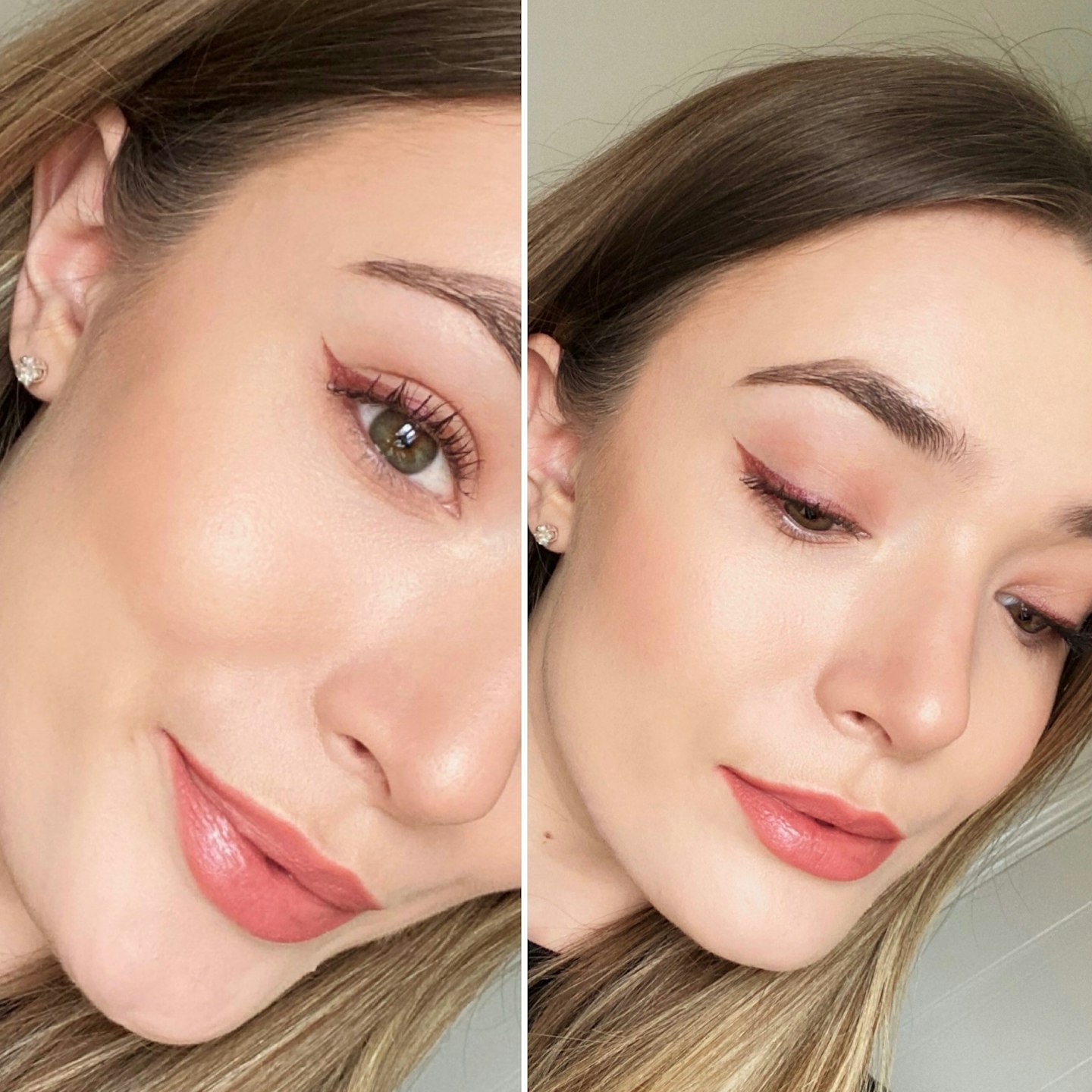 Heatworld's Georgia Scott testing the TikTok eyeliner hack