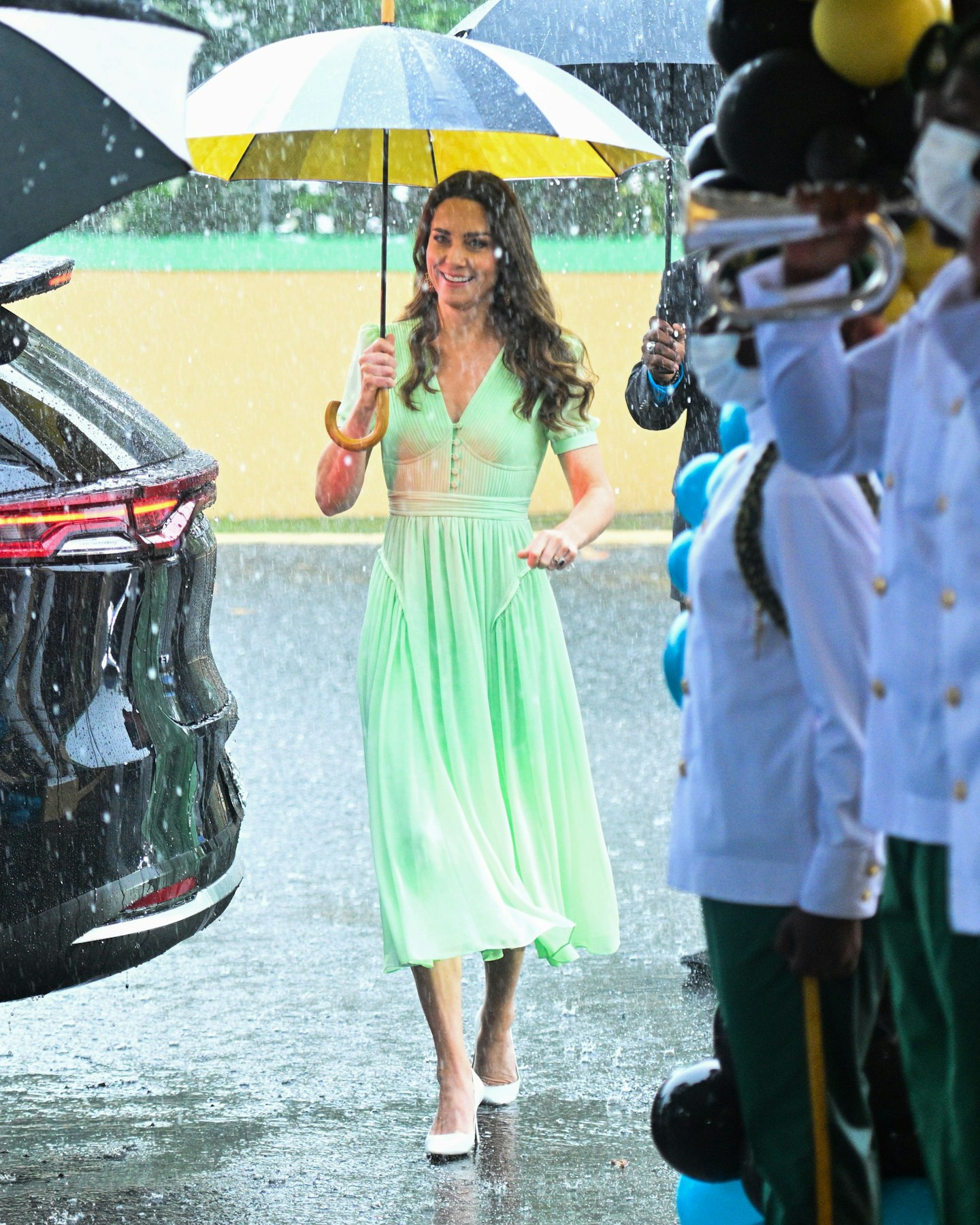 Kate Middleton Caribbean tour Self-Portrait dress