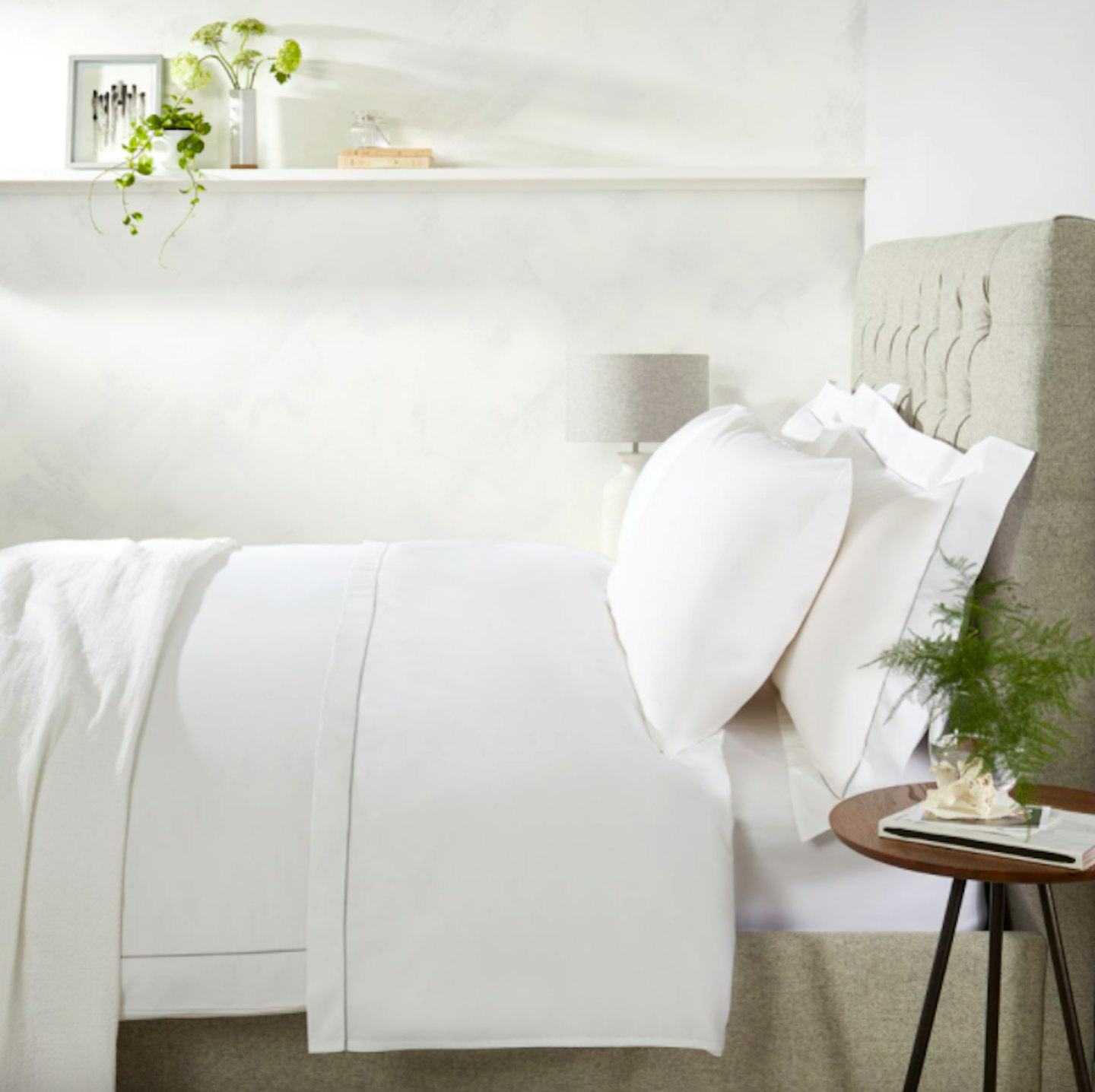 Single-Row Cord Cotton Duvet Cover Set, WAS £65 NOW £45.50