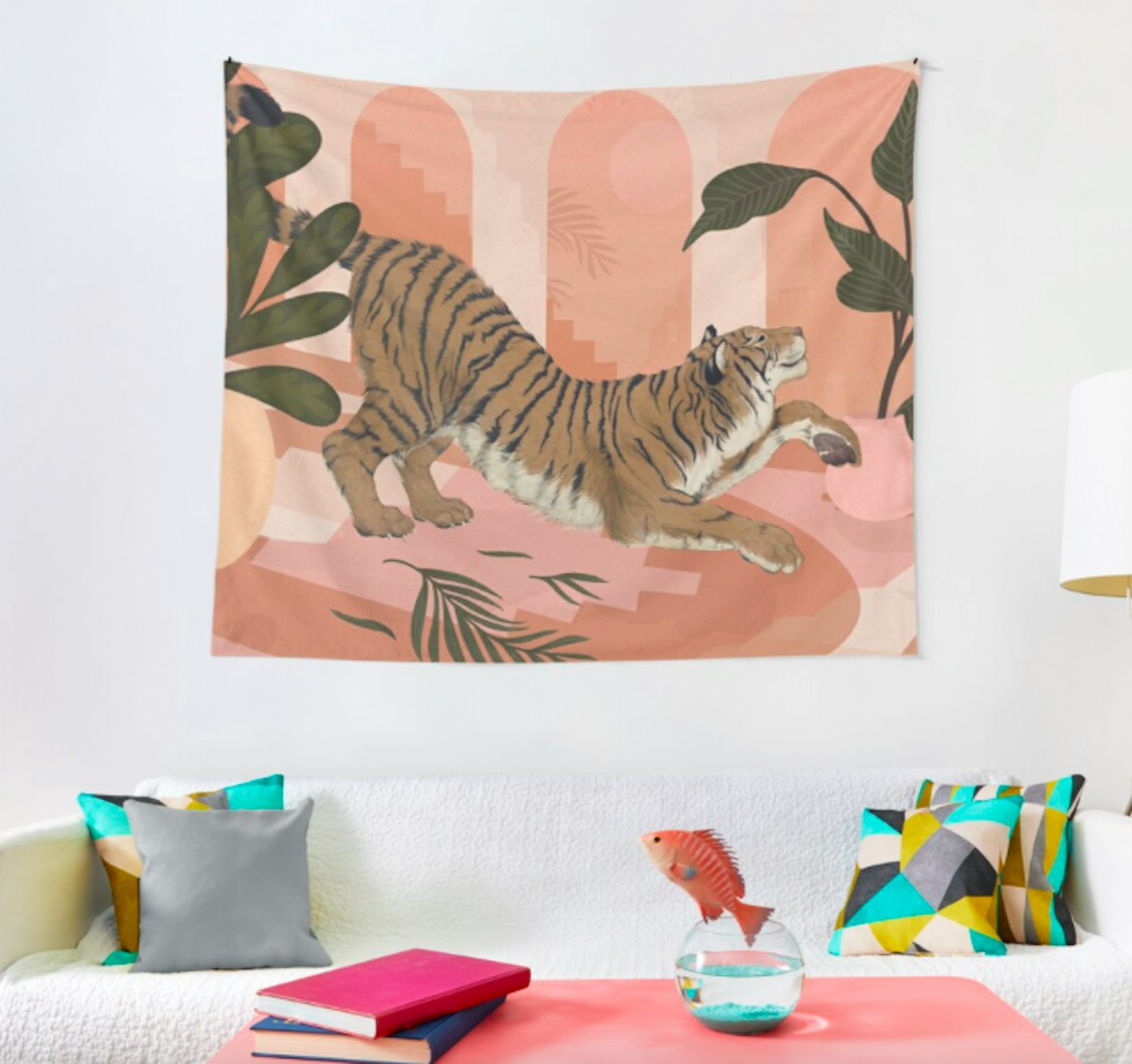 Redbubble, Easy Tiger Tapestry, £42.84