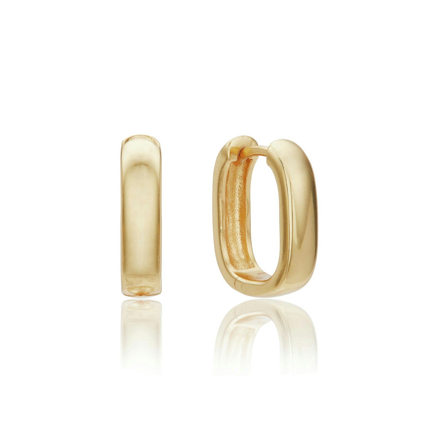 Lunchtime Shop Tuesday - Lily & Roo, Gold Thick Squared Hoop Earrings, £90