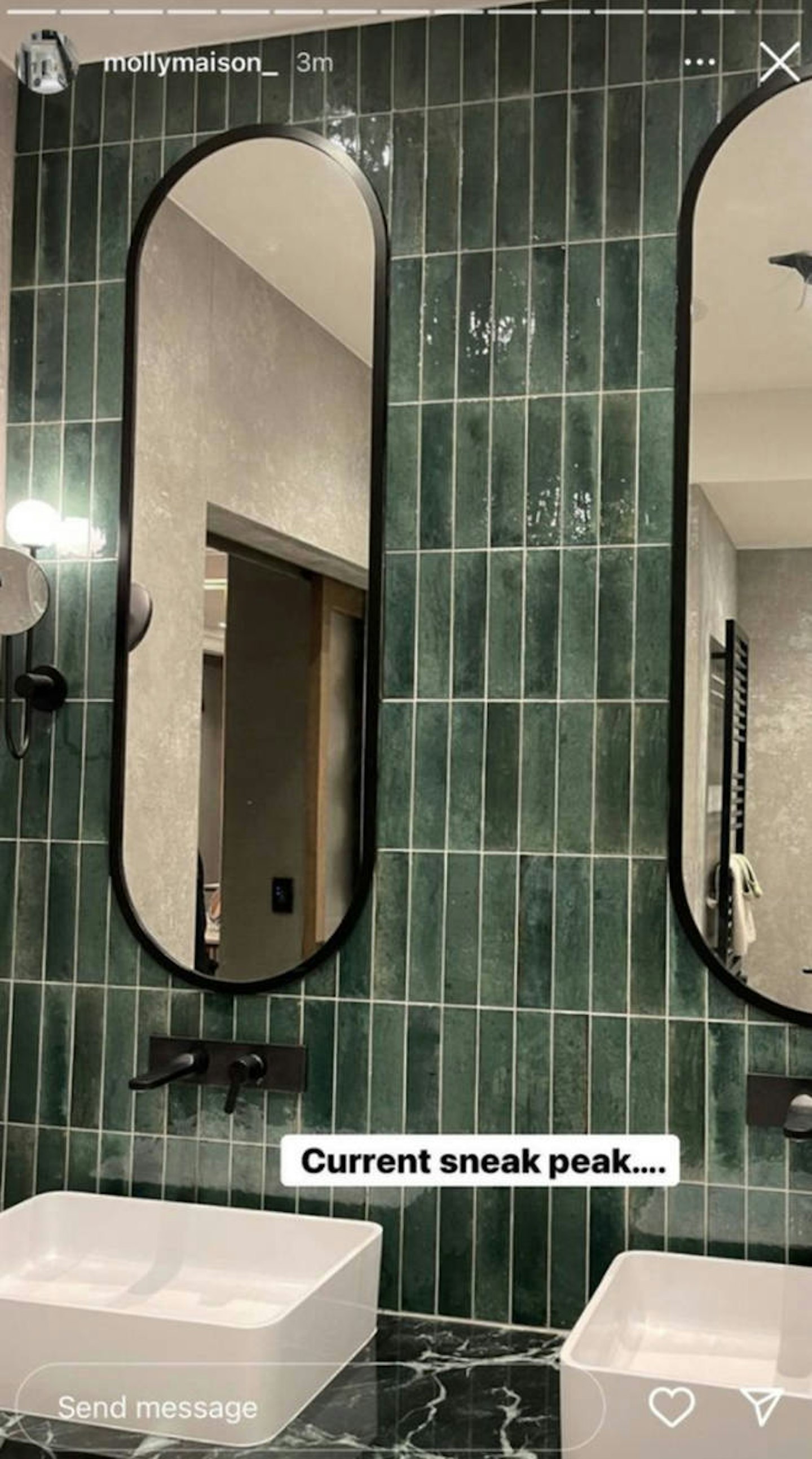 Molly Mae bathroom renovation