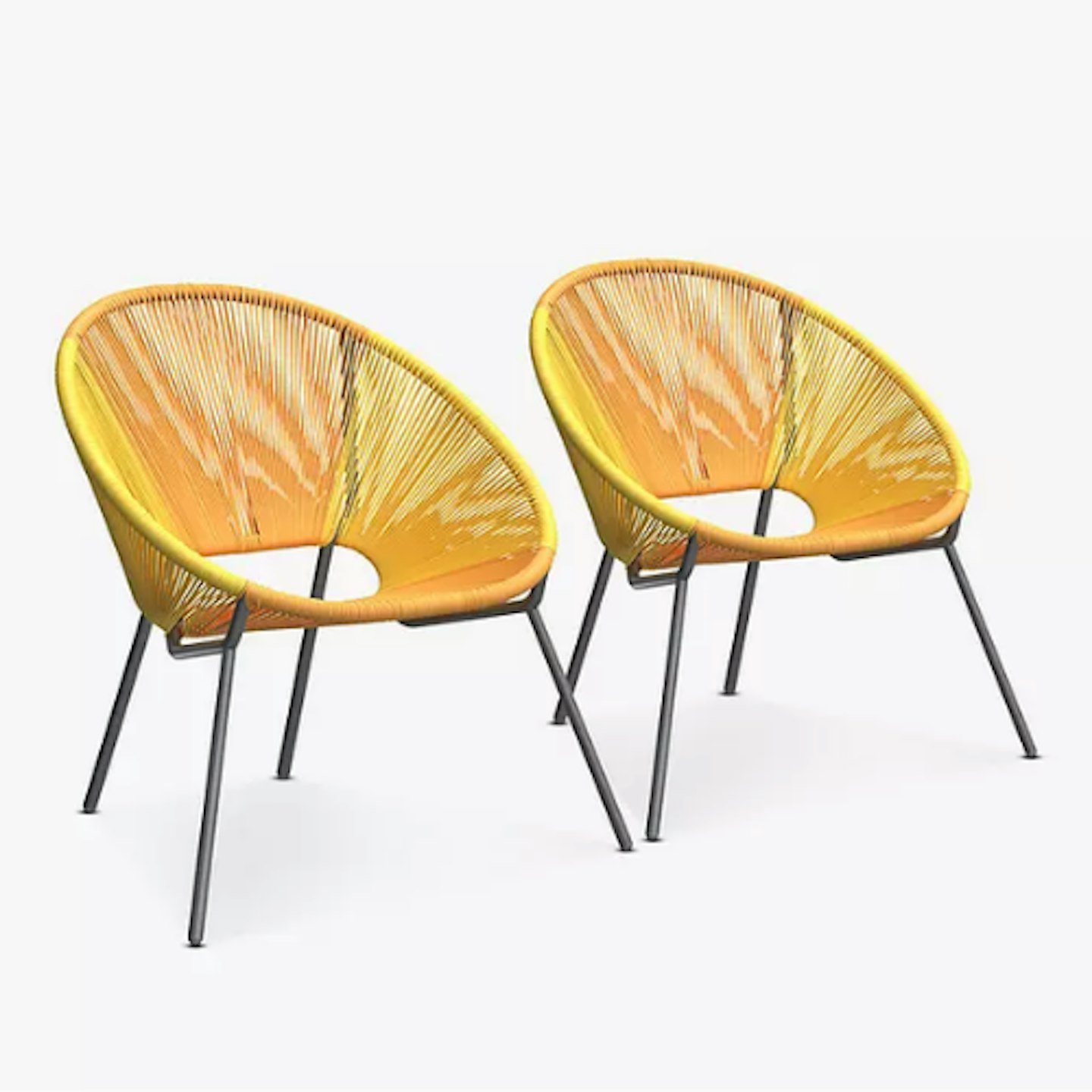 John Lewis & Partners Salsa Garden Chair, Set of 2
