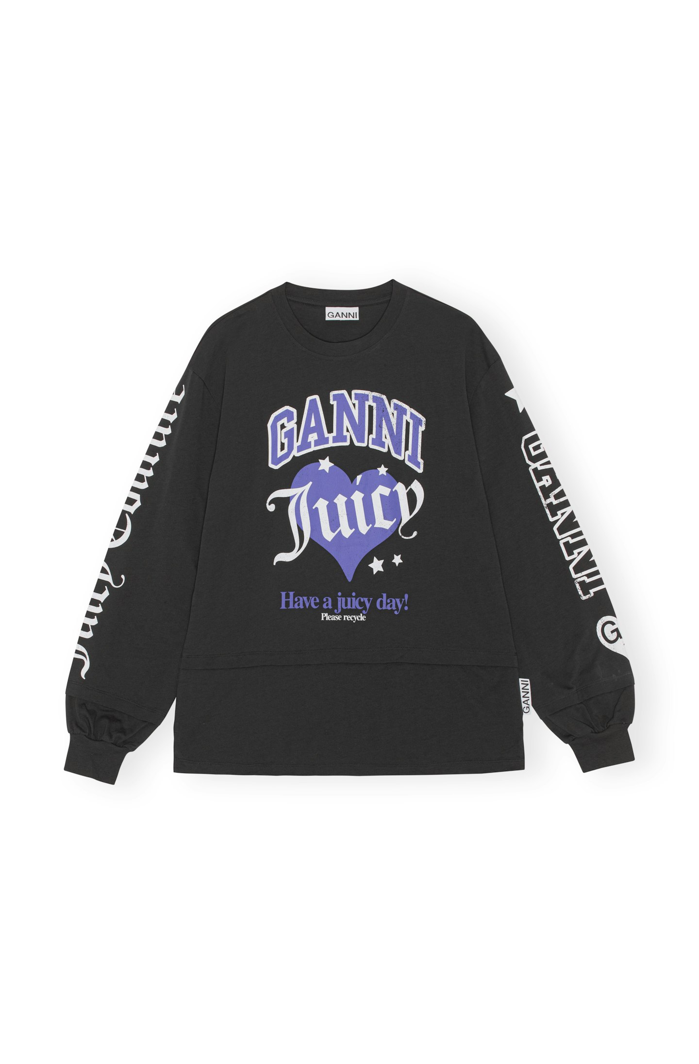 GANNI x Juicy Couture GANNI x Juicy Layered T-shirt Cotton Jersey, £125