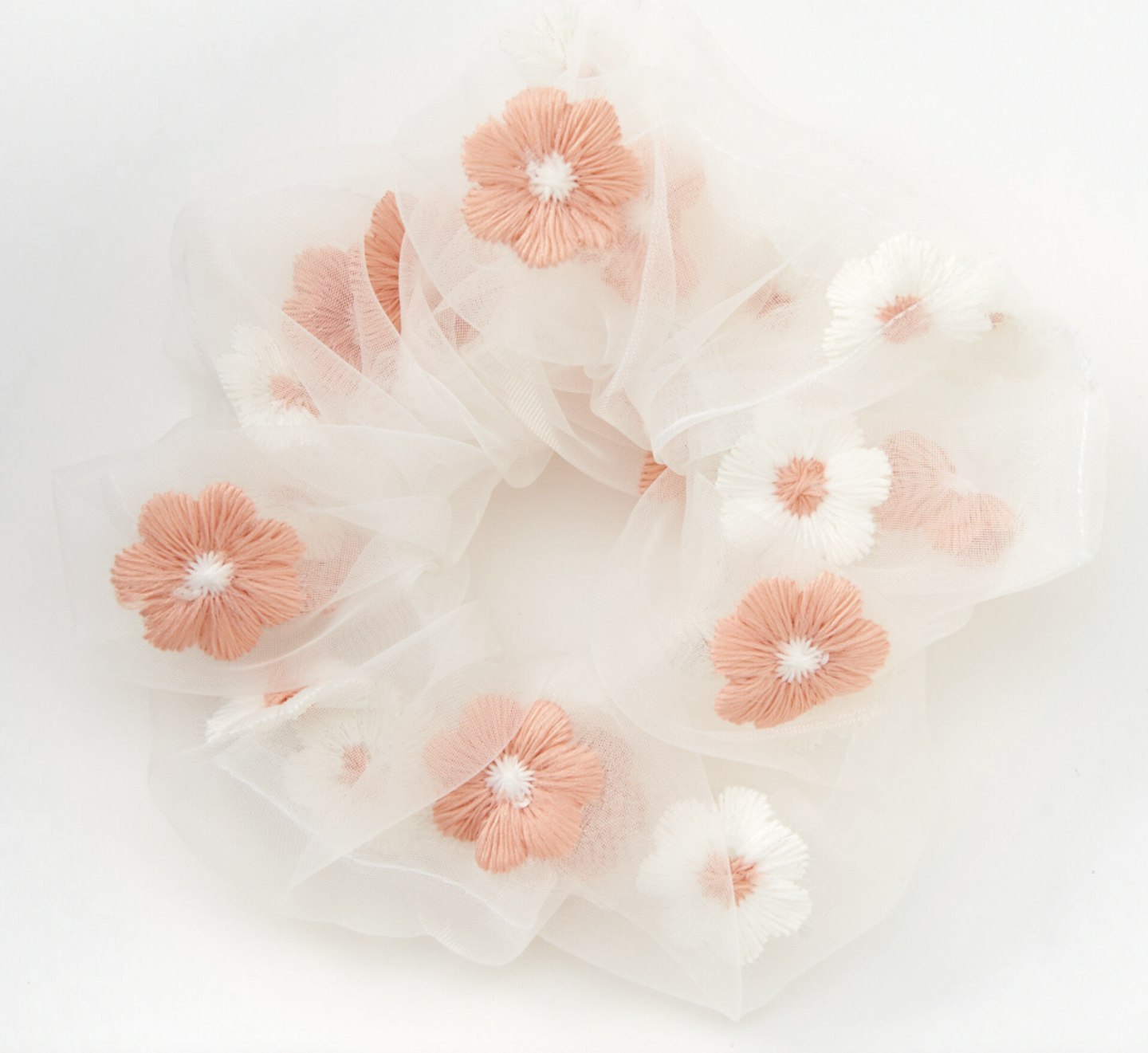 Claire's Giant Sheer Mesh Daisy Scrunchie, £2.75