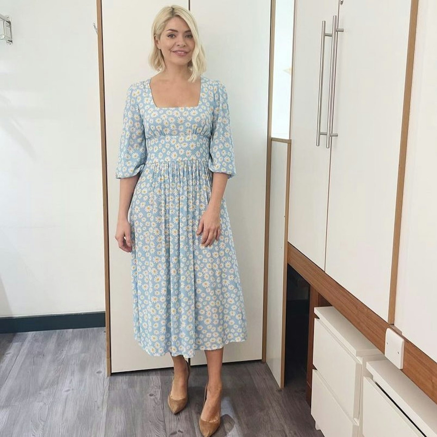 Holly Willoughby best dresses Coco Fennell, Blue Daisy Dolly Dress, £149