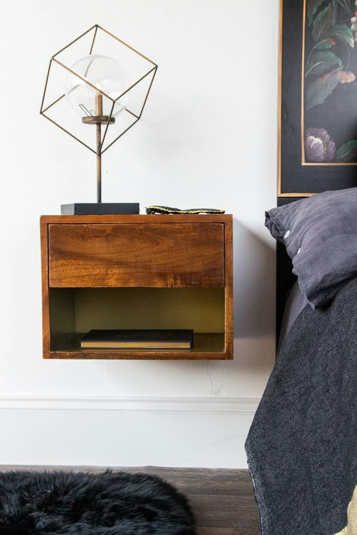 small room storage ideas - wall mounted table