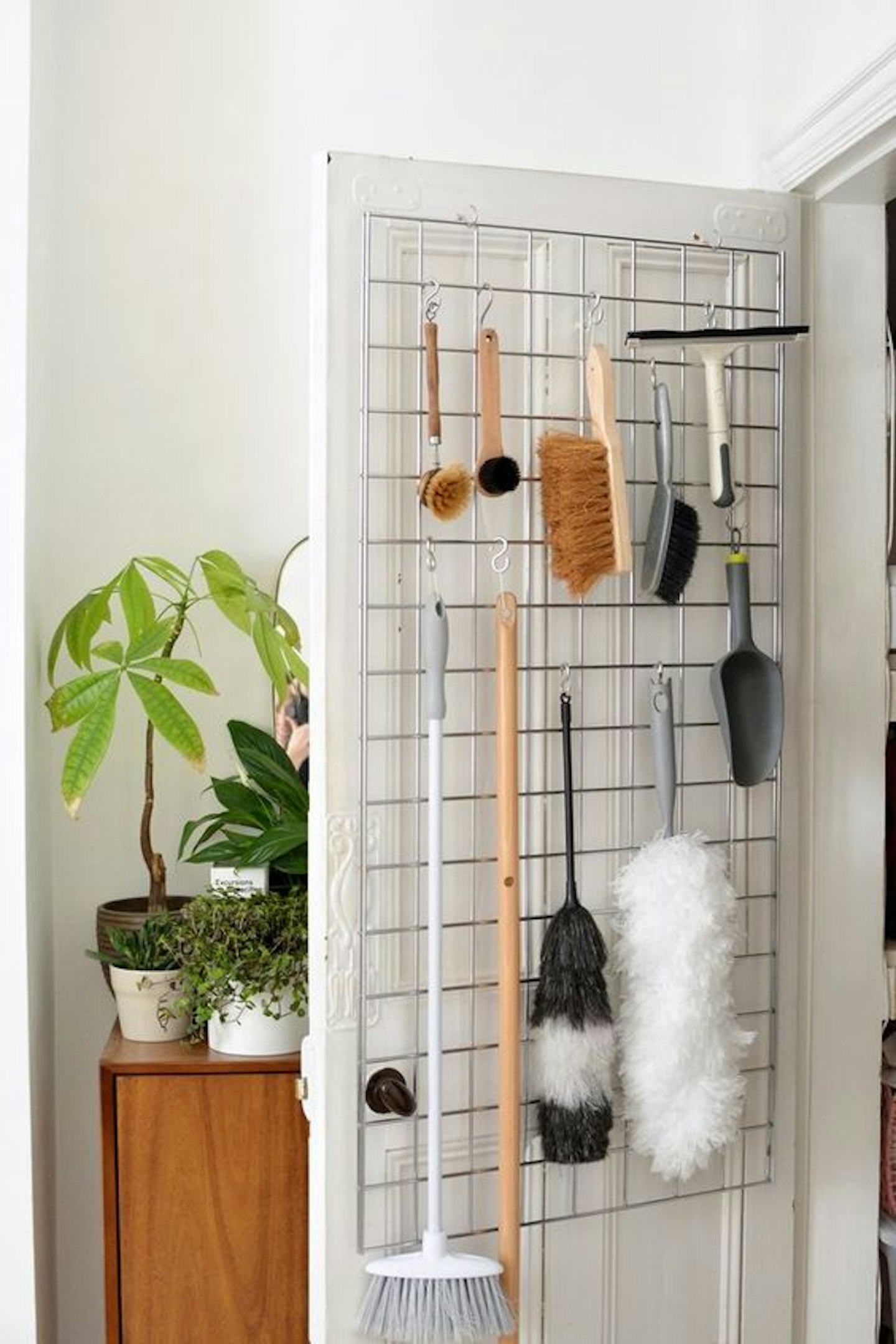 small room storage - back of door