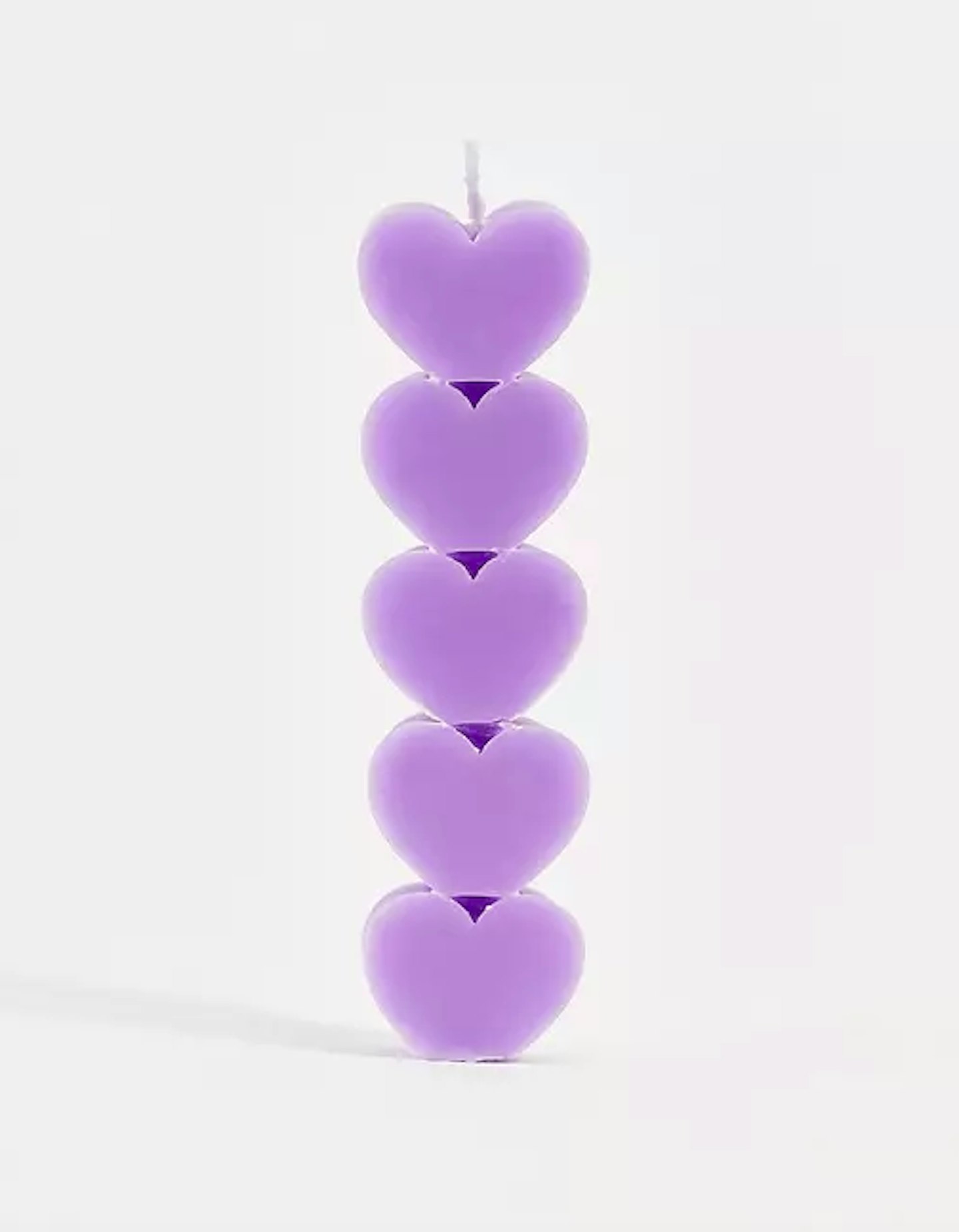 ASOS, HOLM Lilac Love Heart Candle, £15
