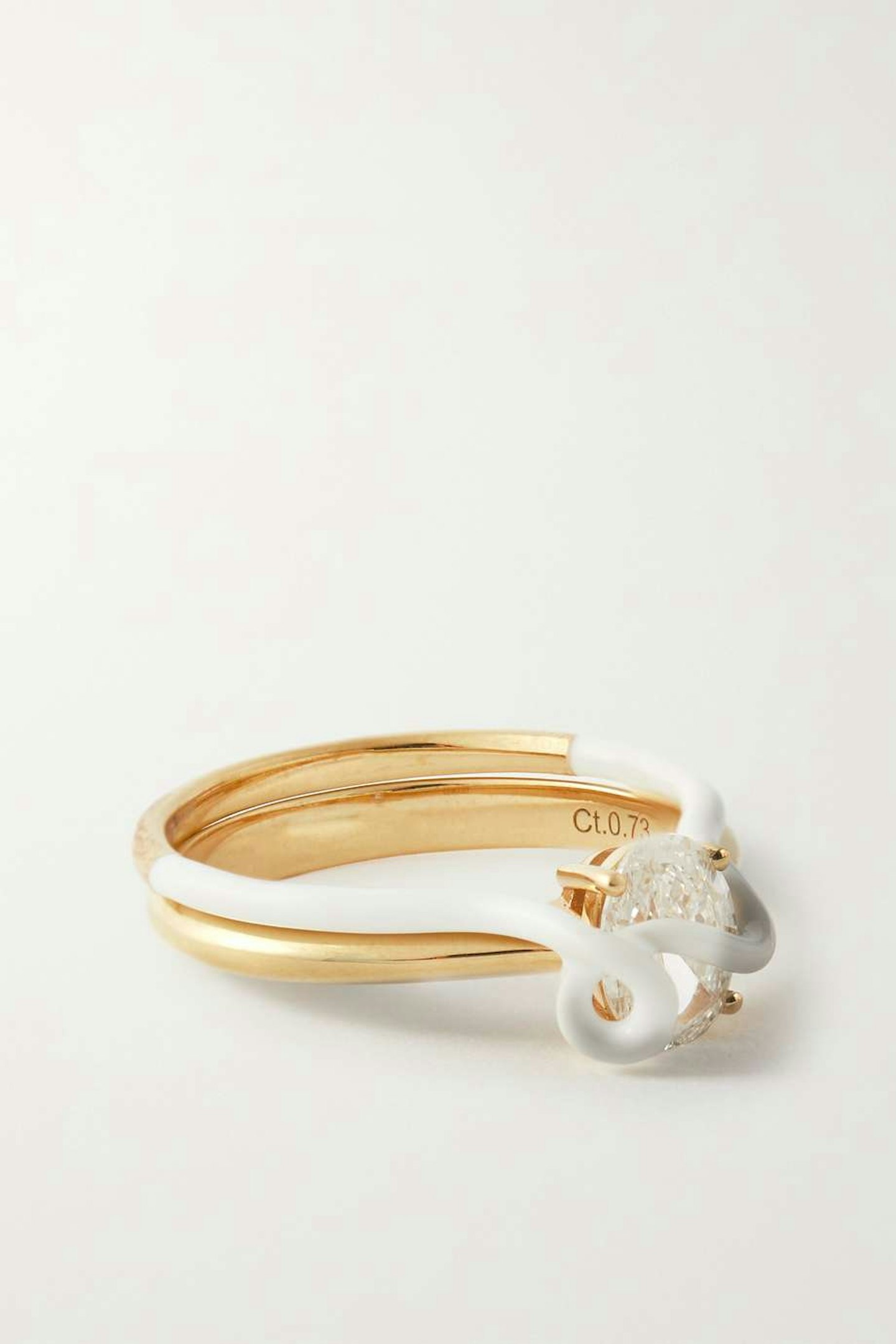 Bea Bongiasca, 18-karat gold, Diamond and Enamel Ring