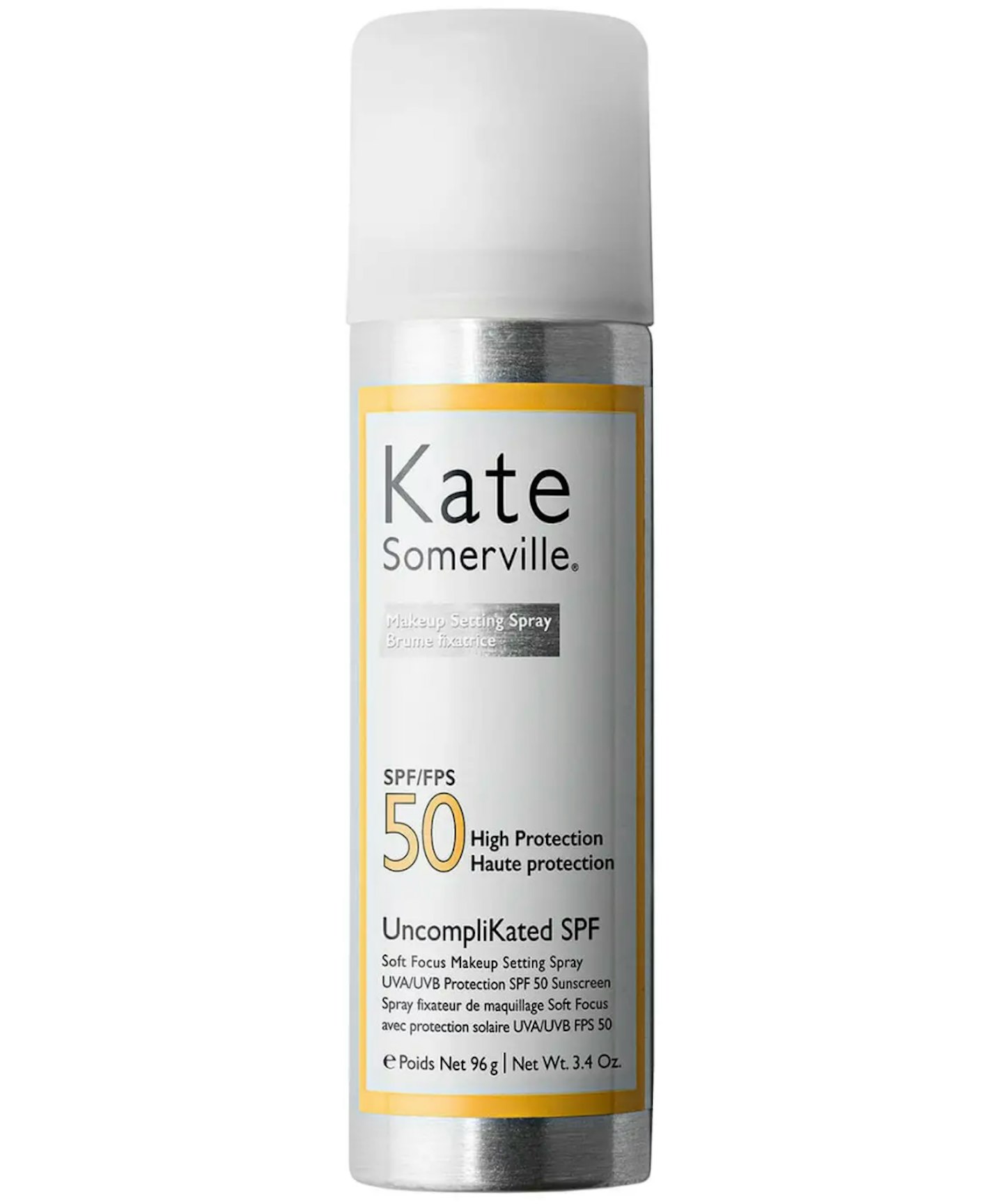 A picture of the Kate Somerville UncompliKated SPF50 Soft Focus Makeup Setting Spray
