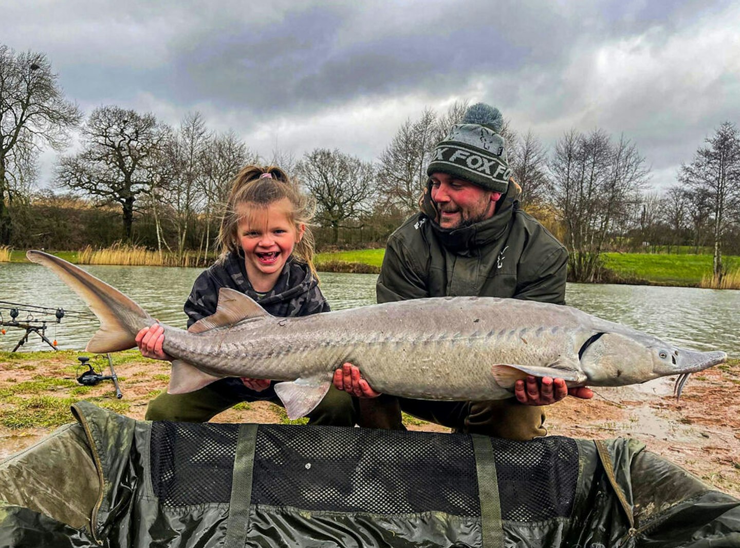 Mia and her 36lb 5oz sturgeon