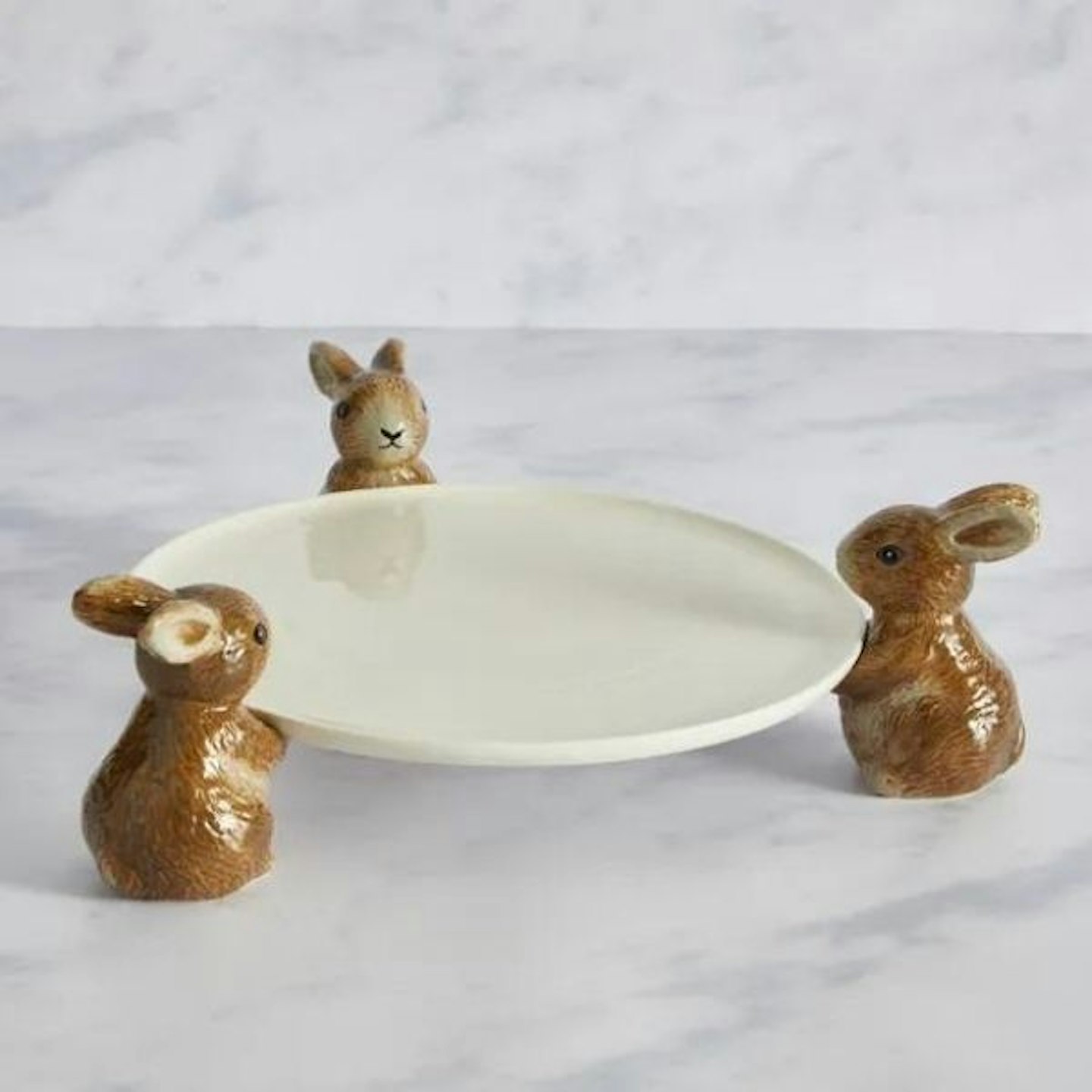 Homestead Rabbit Cake Plate