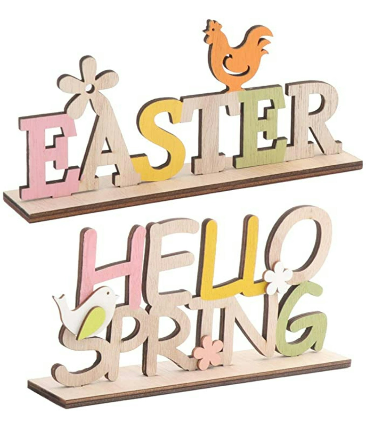 Picture of the Wooden Easter Sign Tabletop Decoration