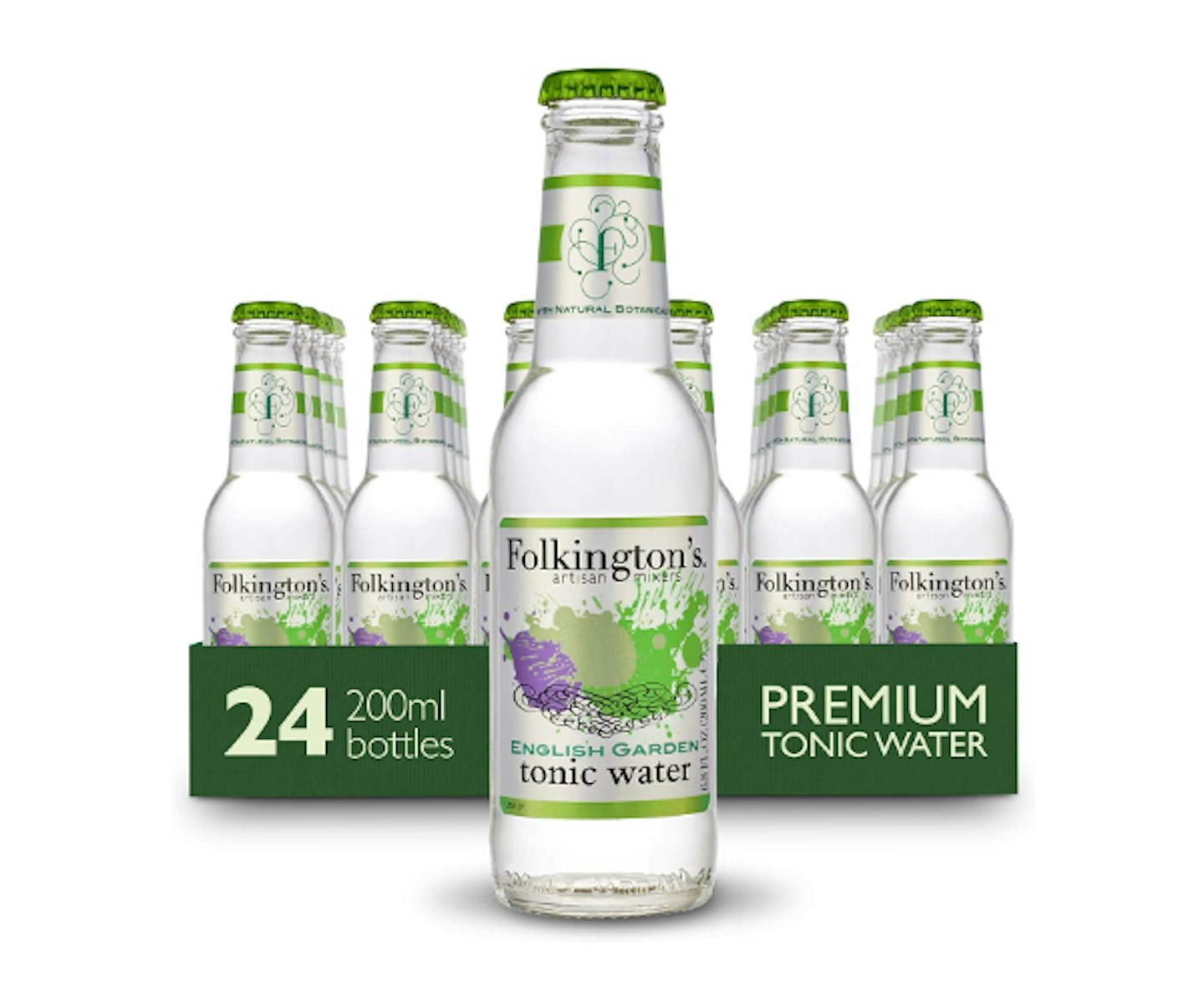 Folkington's Tonic Water, Artisan Botanical Mixer, 24 Glass Bottles