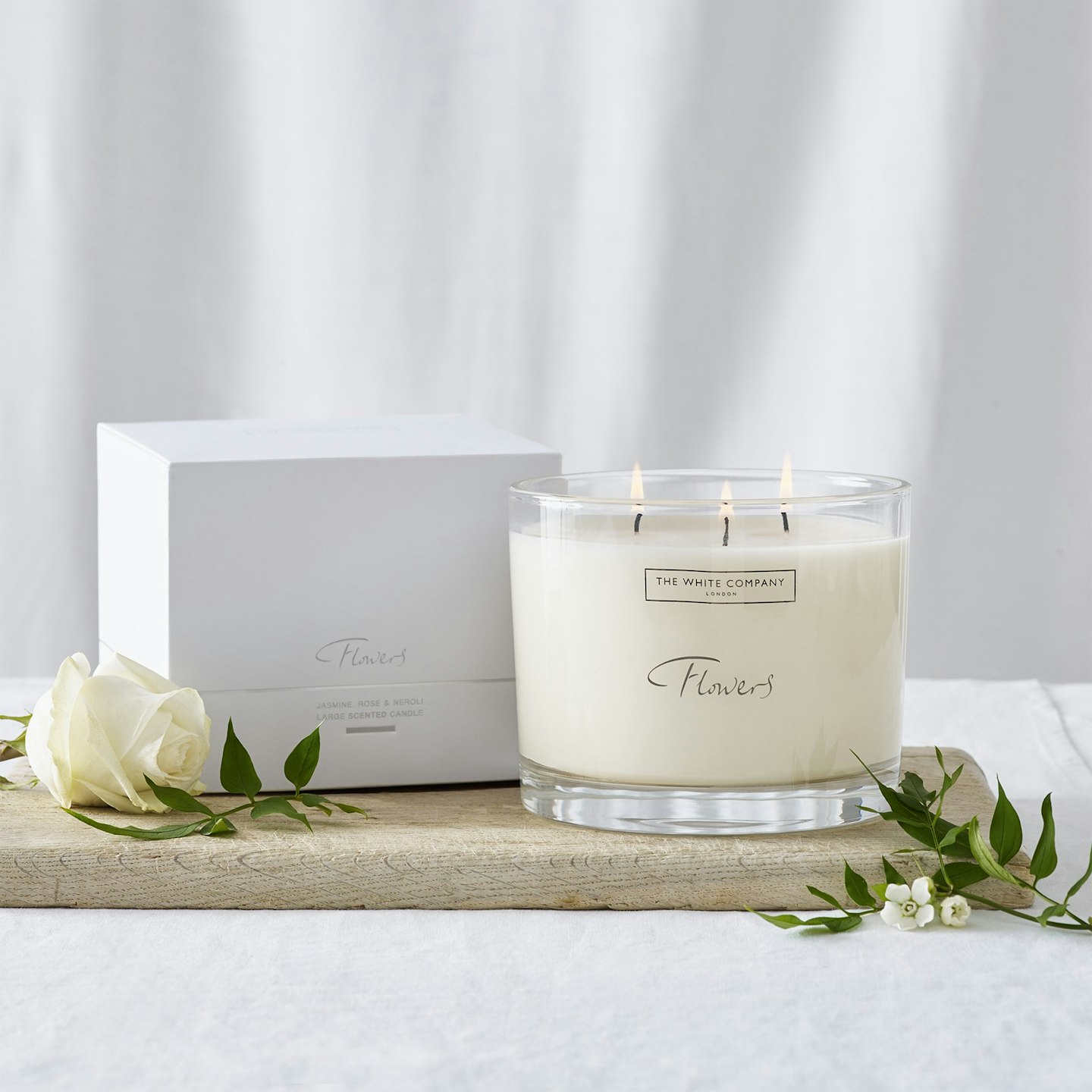 The White Company, Flowers Large Candle, £60