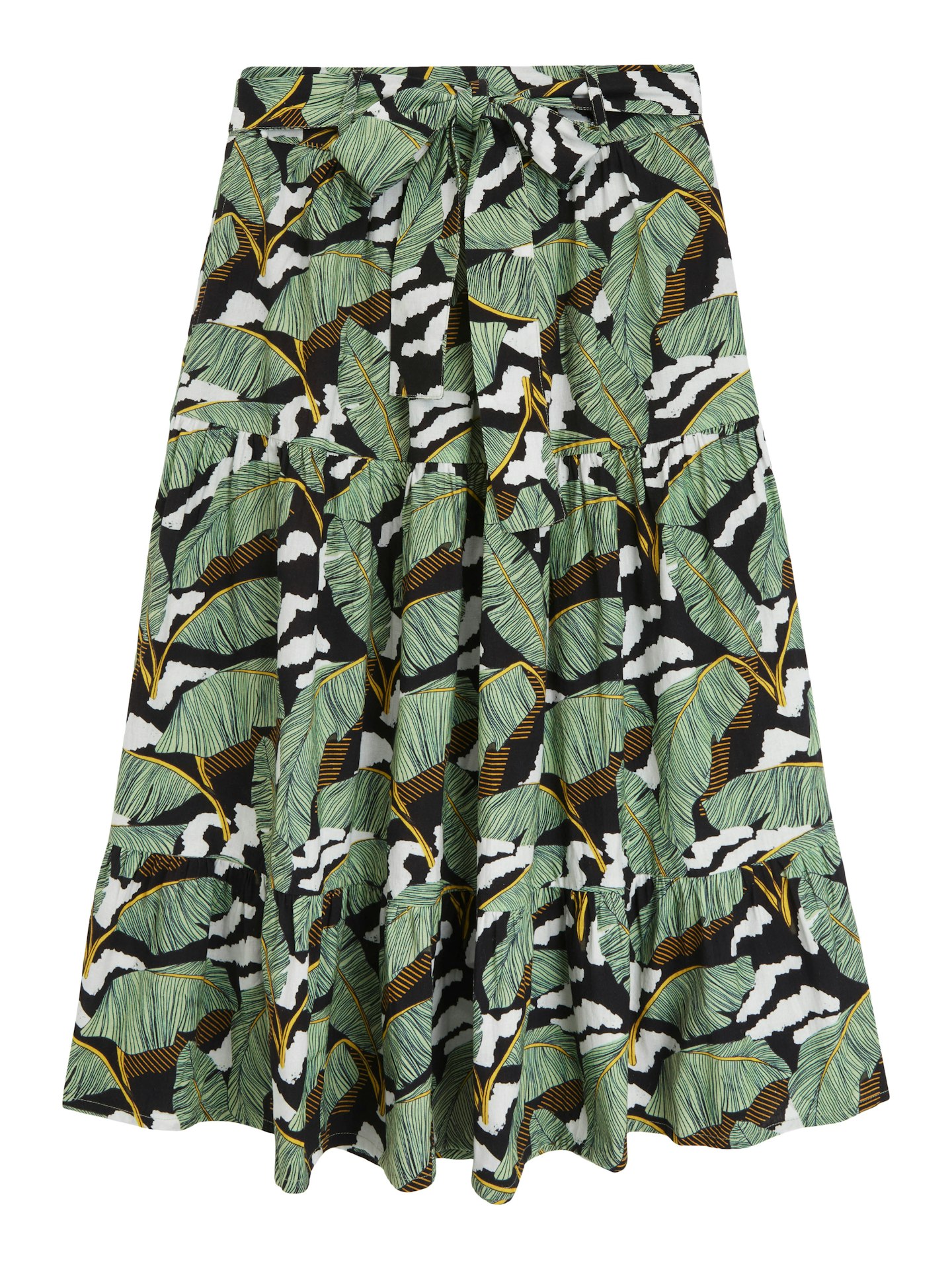 Somerset by Alice Temperley, Banana Leaf Print Midi Skirt, £79