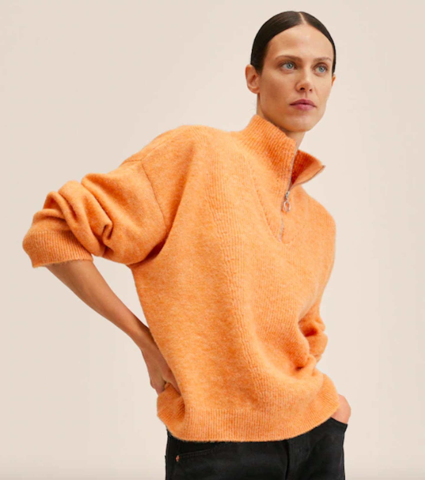 Mango, Zip Knit Sweater, WAS £49.99 NOW £35.99