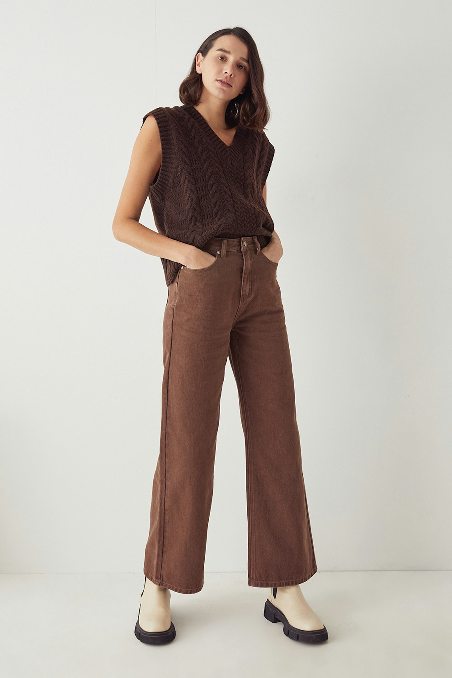 Warehouse, Wide-Leg Jeans, WAS £52 NOW £21