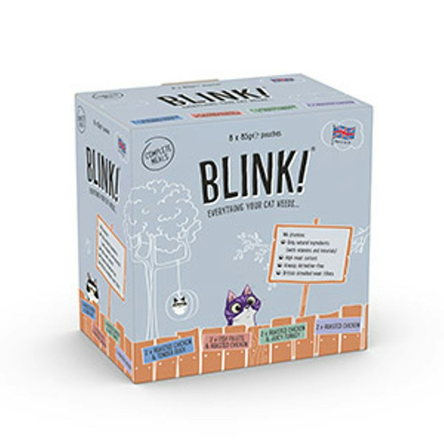 Blink! Wet Cat Food Chicken Selection in Jelly Multipack 8 x 85g