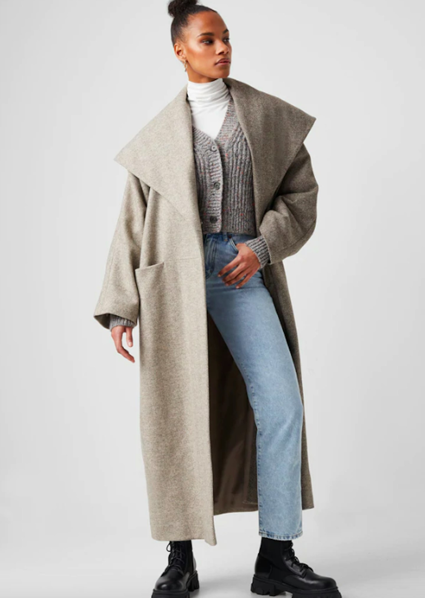 French Connection, Edith Wool-Blend Coat, WAS £295 NOW £147