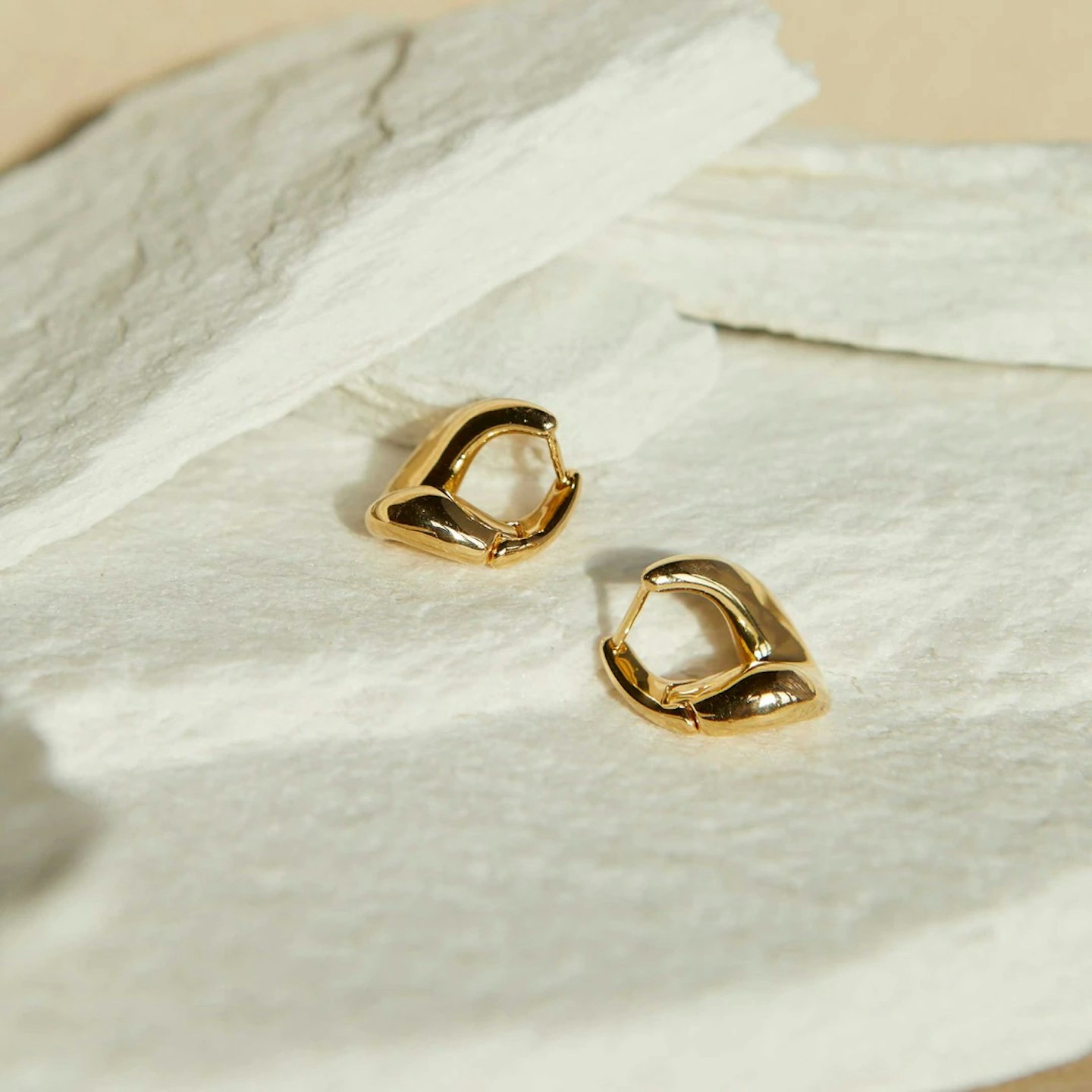 lunchtime shop Tuesday - Astrid & Miyu, Molten Hoops in Gold, £69