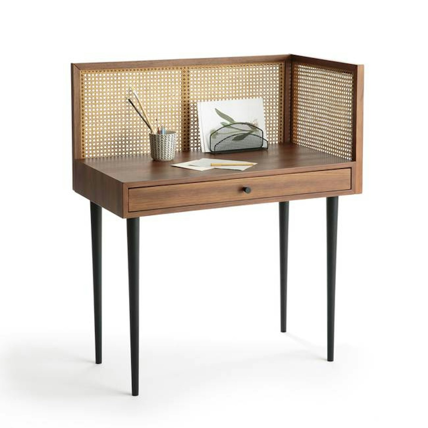 La Redoute, Noya Vintage Desk with Rattan Panels, WAS £450 NOW £292.50