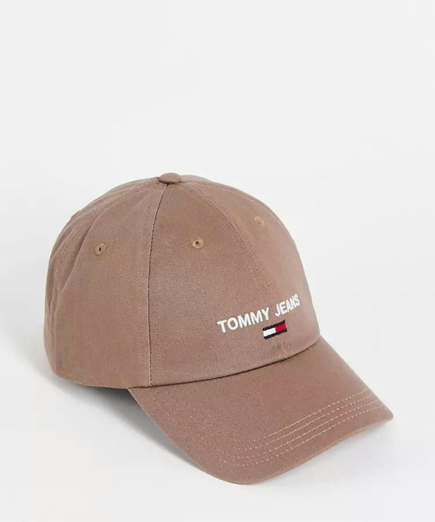 Tommy Jeans Flag Cap In Brown