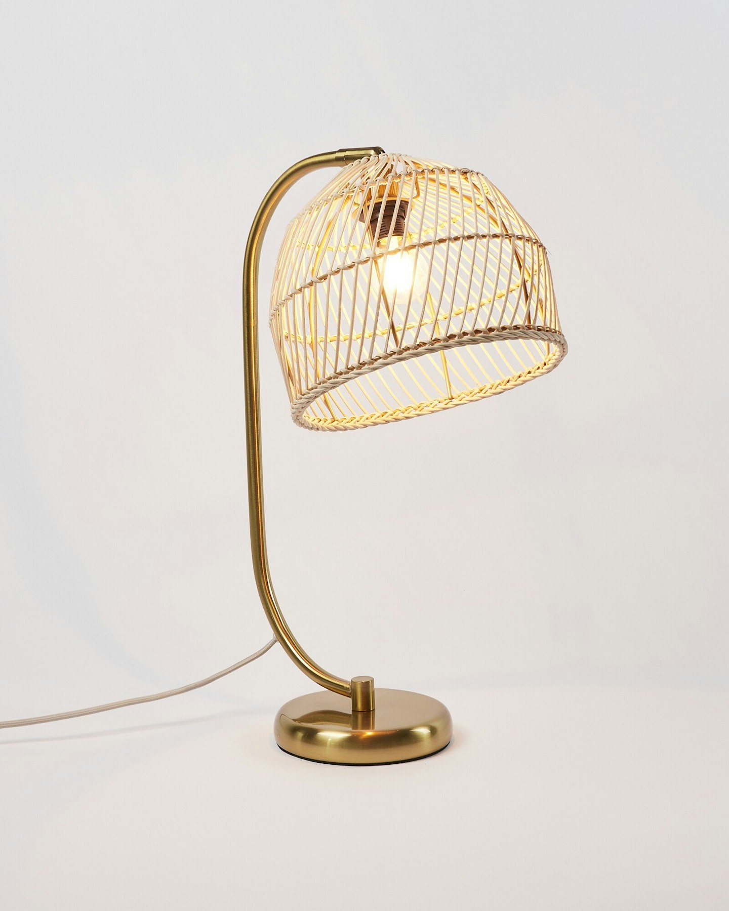 Oliver Bonas, Tadek Natural Rattan Desk & Table Lamp, WAS £89.50 NOW £62