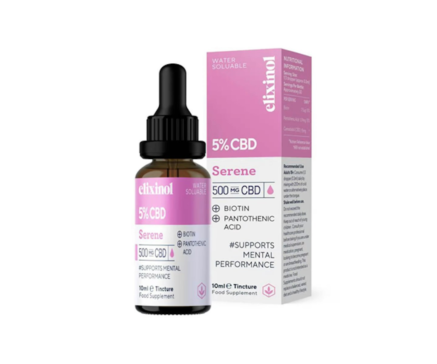 Elixinol Serene CBD Water Soluble Tincture 10ml