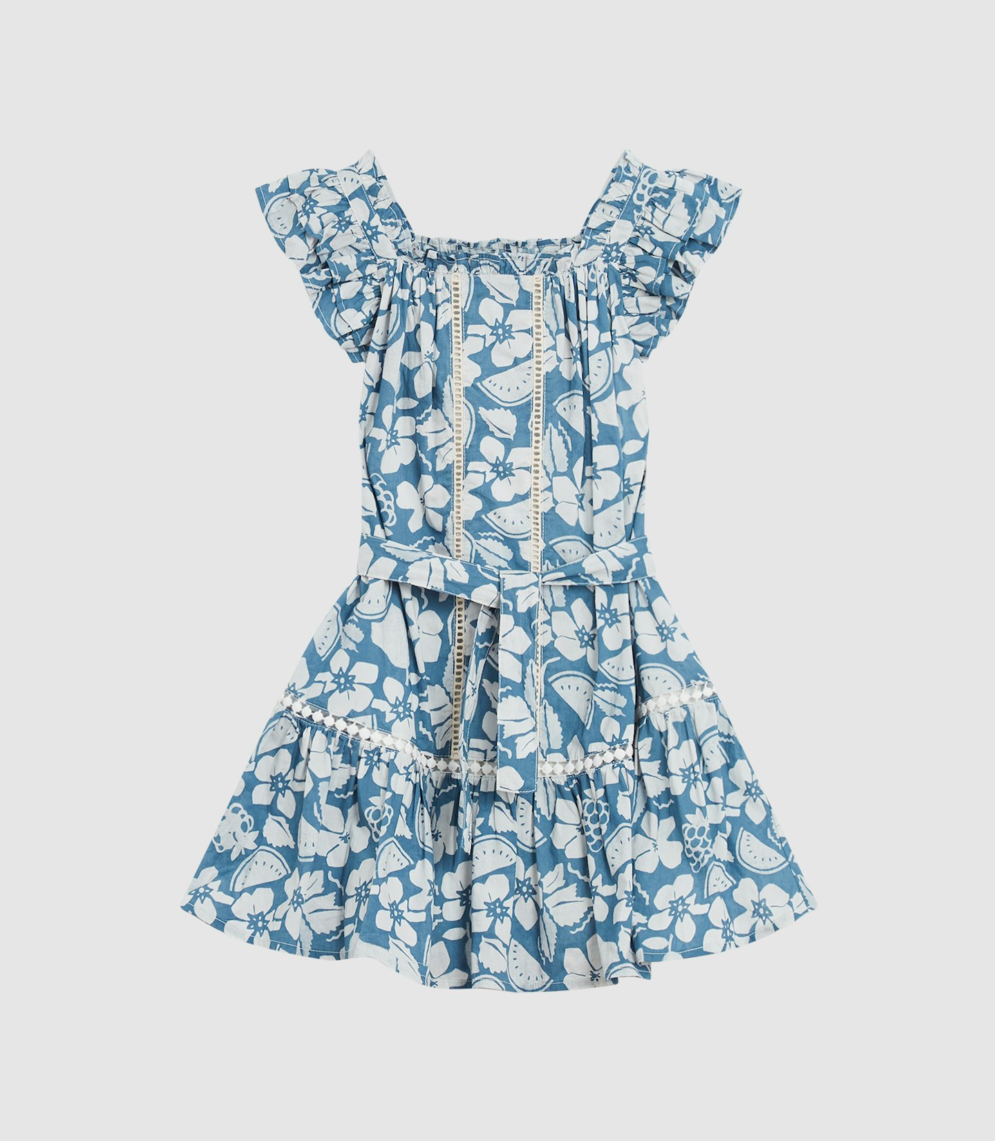 Printed Textured Mini Dress, £68