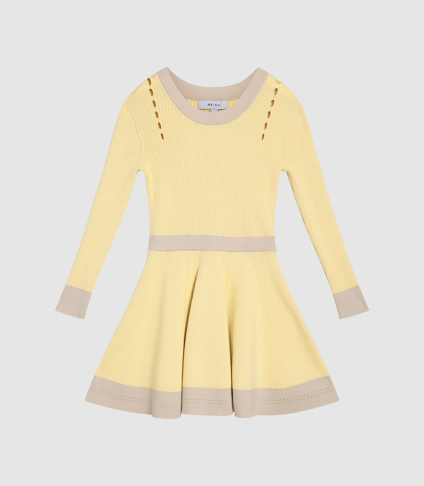 Colour-Block Knitted Dress, £68