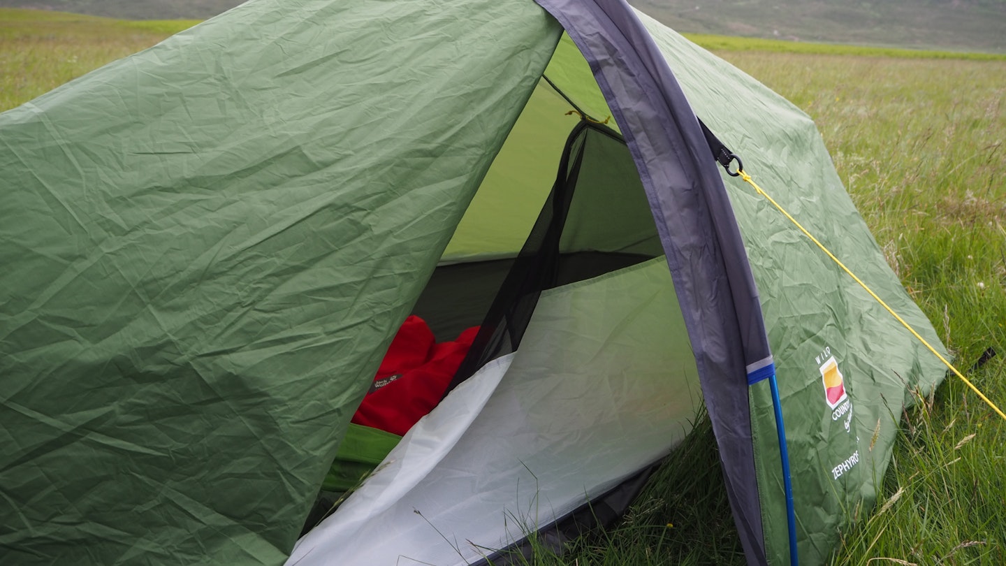 Wild Country Zephyros tent entrance