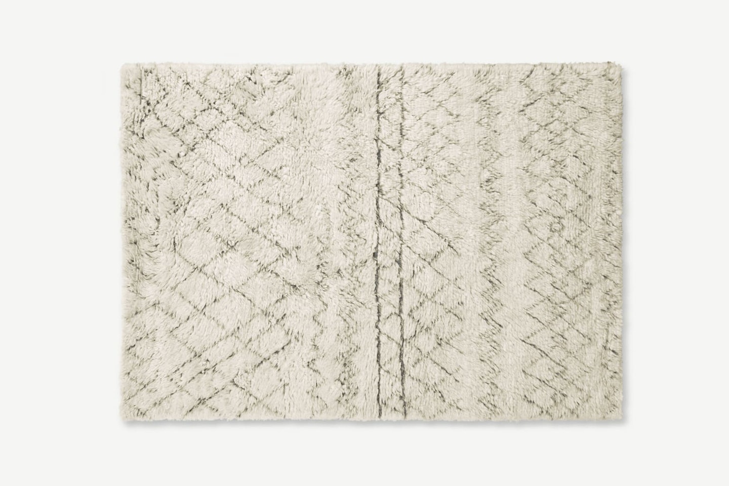MADE, Ayla Moroccan Style Wool Berber Rug, 160 x 230cm, Off White, WAS £599 NOW £419