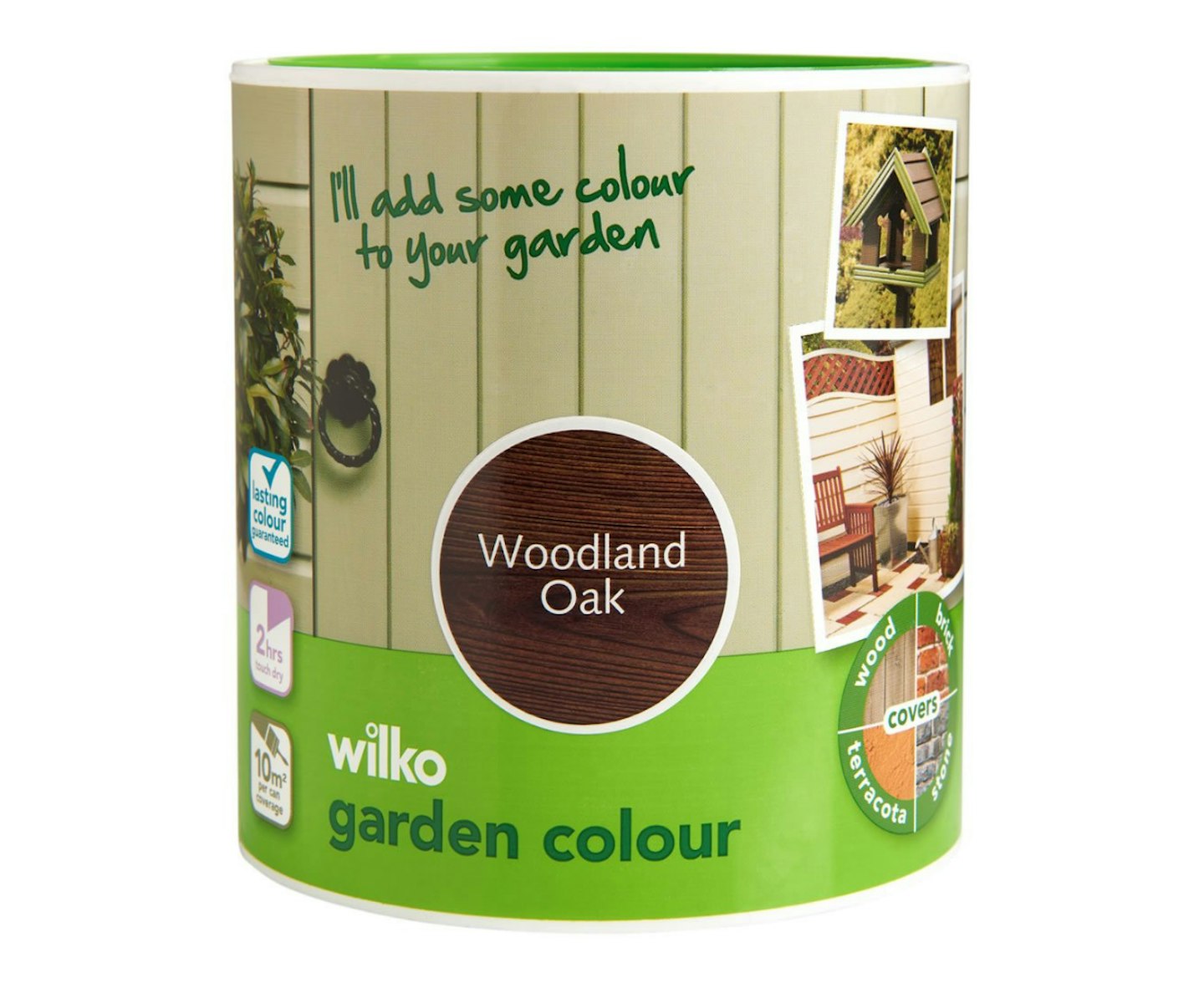 Wilko Garden Colour Woodland Oak Exterior Paint 1L