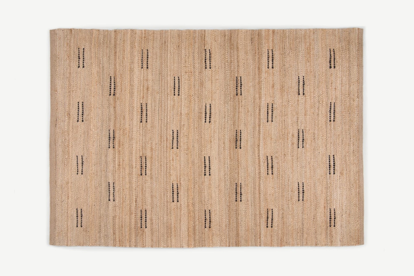MADE, Reza Jute Rug, Large 160 x 230 cm, Natural & Black, £200