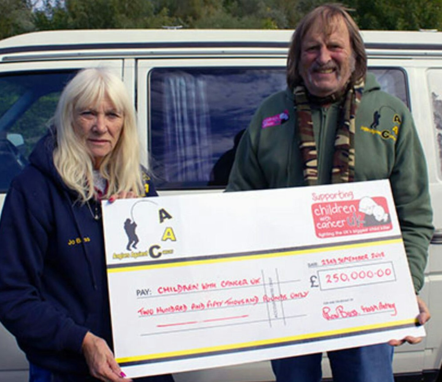 Ronnie and Jo Buss put together the team of angling fundraisers