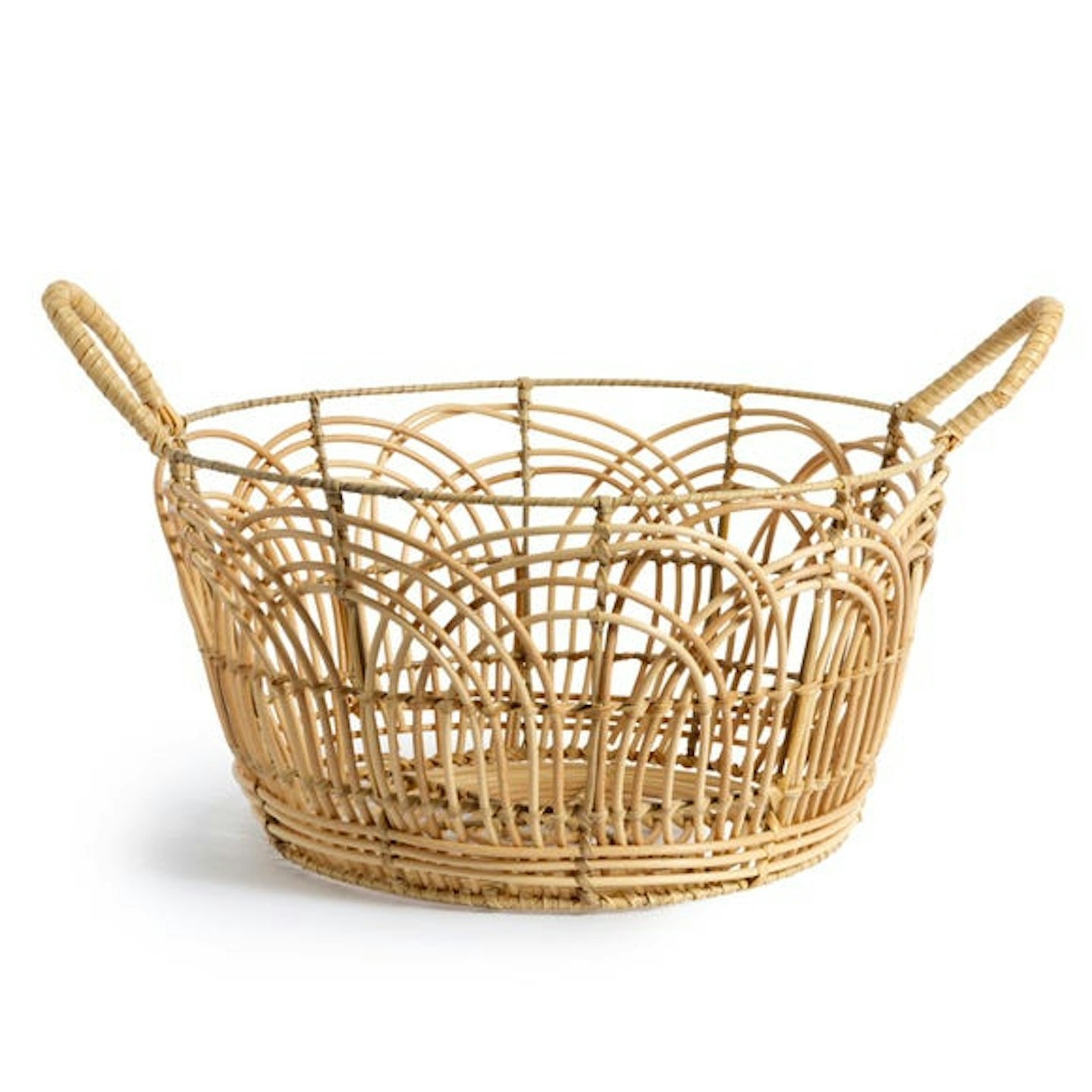 Dunelm, Plastic Natural Small Rattan Basket, £14