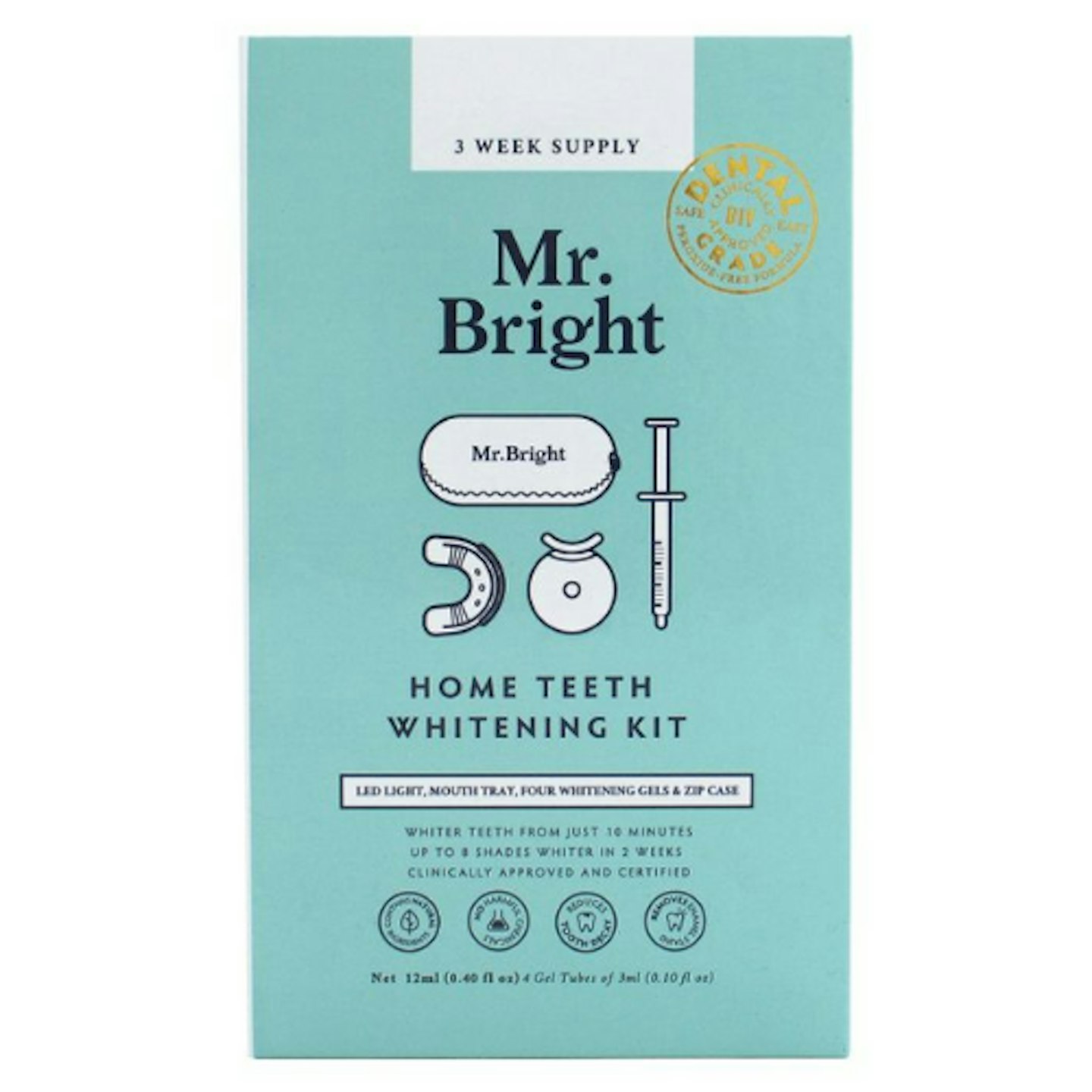Mr Bright LED Teeth Whitening Kit with Case