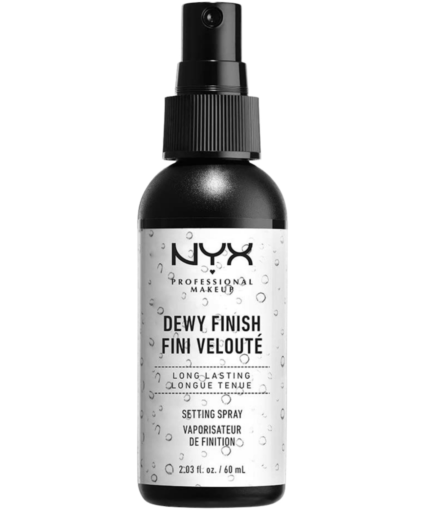 A picture of the NYX Dewy Finish Setting Spray