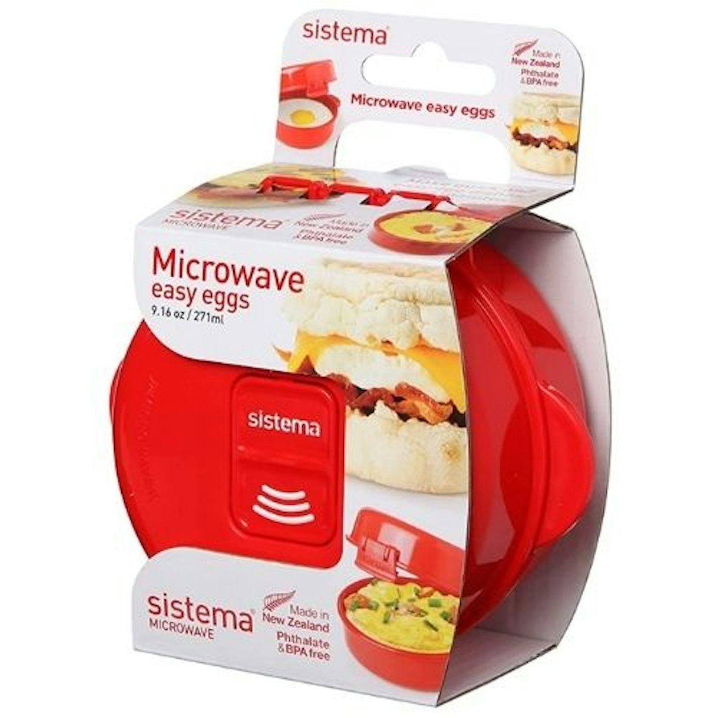 Sistema 1117ZS Microwave Egg Cooker Easy Eggs - Microwave Poached Egg Maker