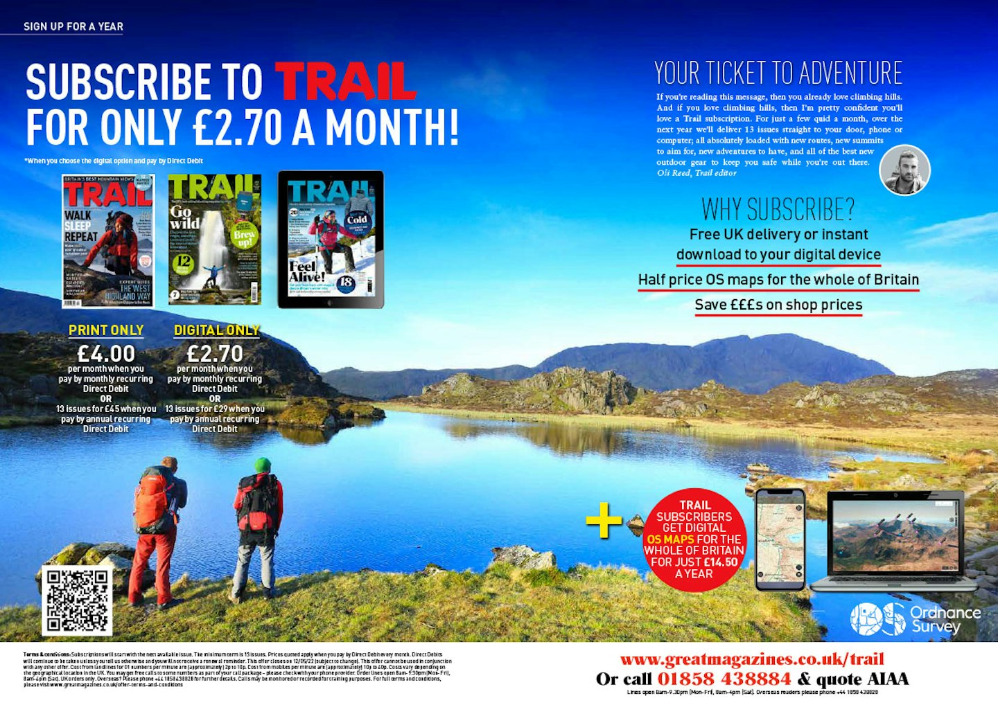 Trail magazine subscription offer: 13 issues delivered to your door!