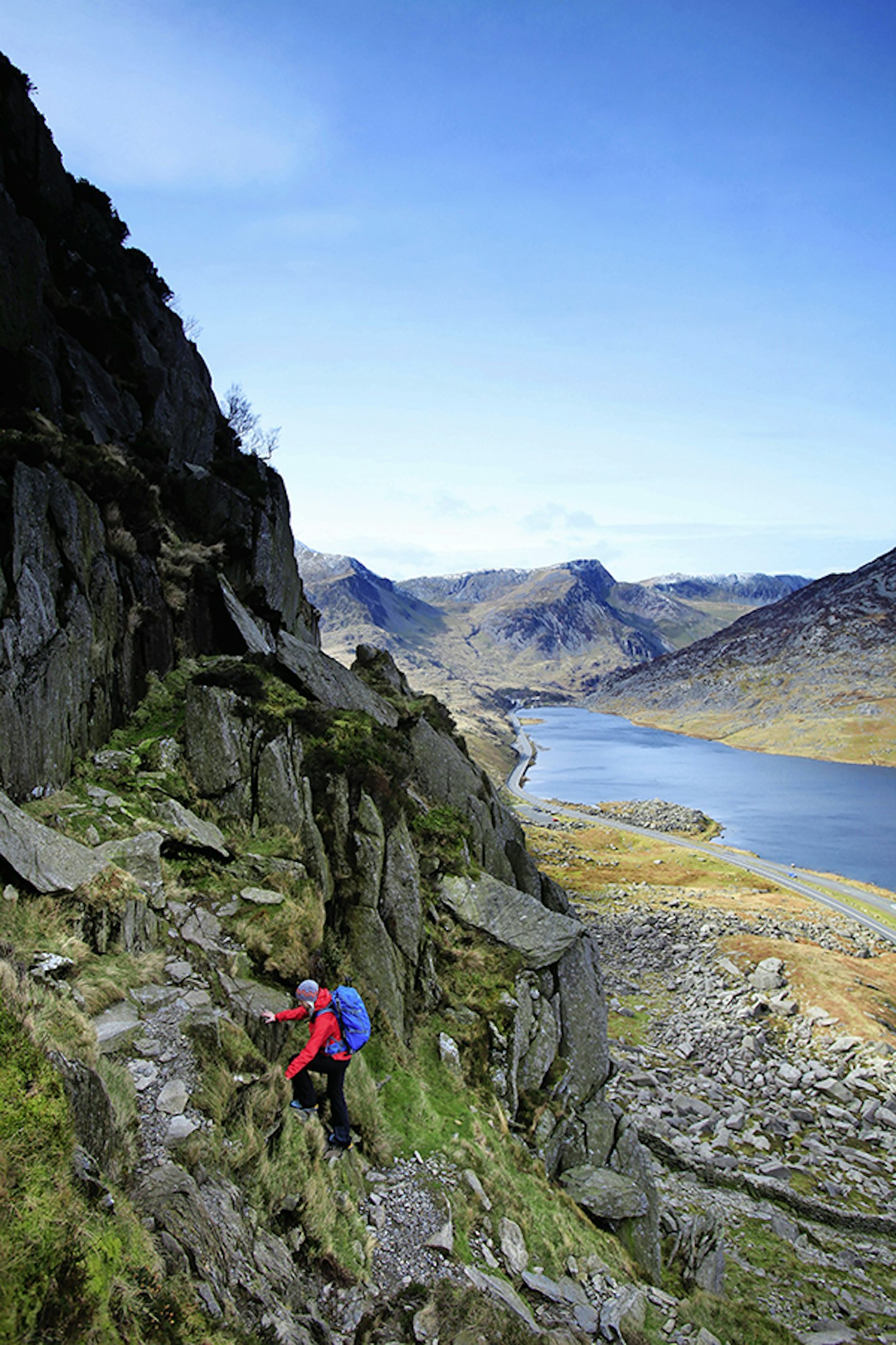 Heading up to the start of the proper scrambling on Tryfan’s north ridge – this is just the warm-up!