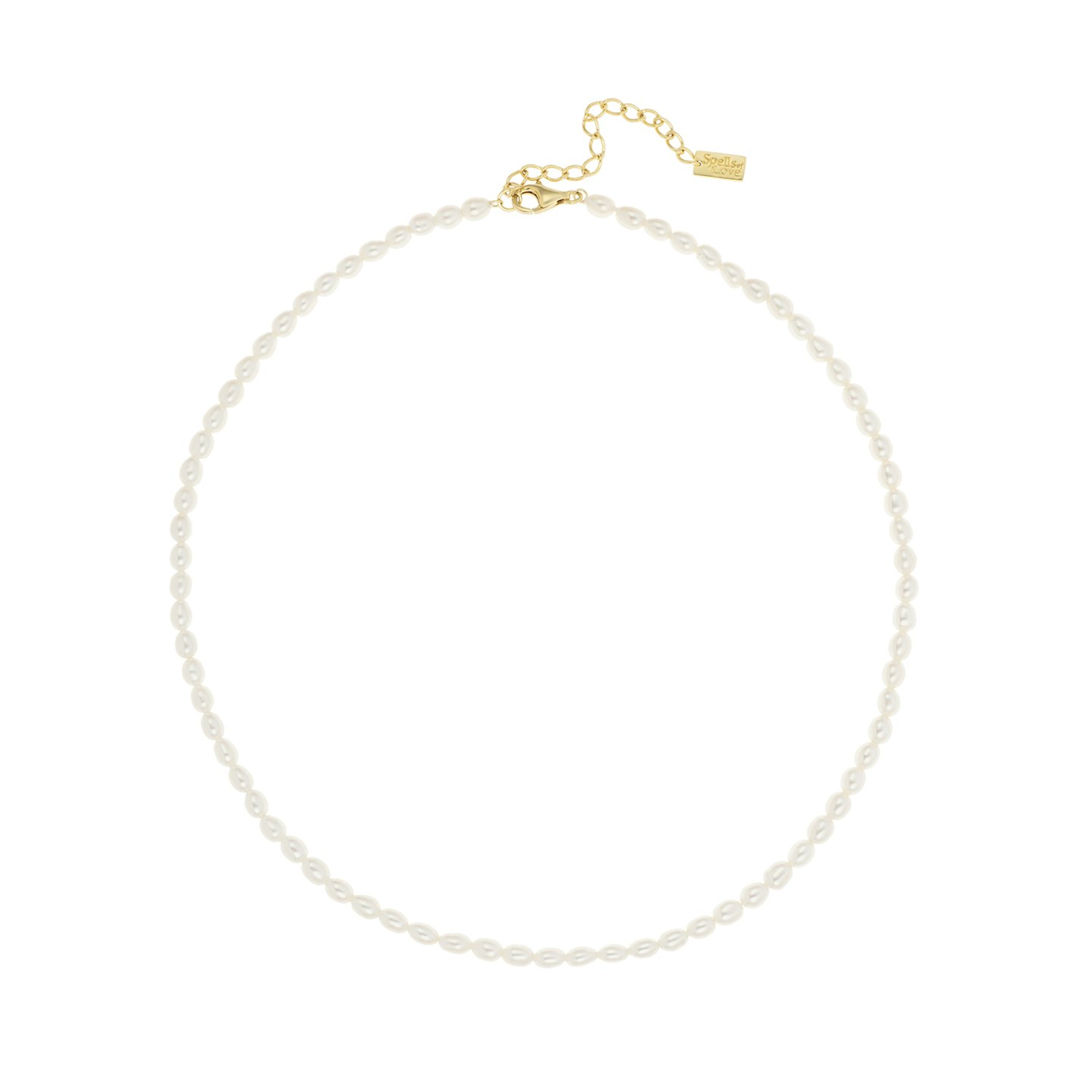 Freshwater Baby Pearl Choker Necklace Gold, £80